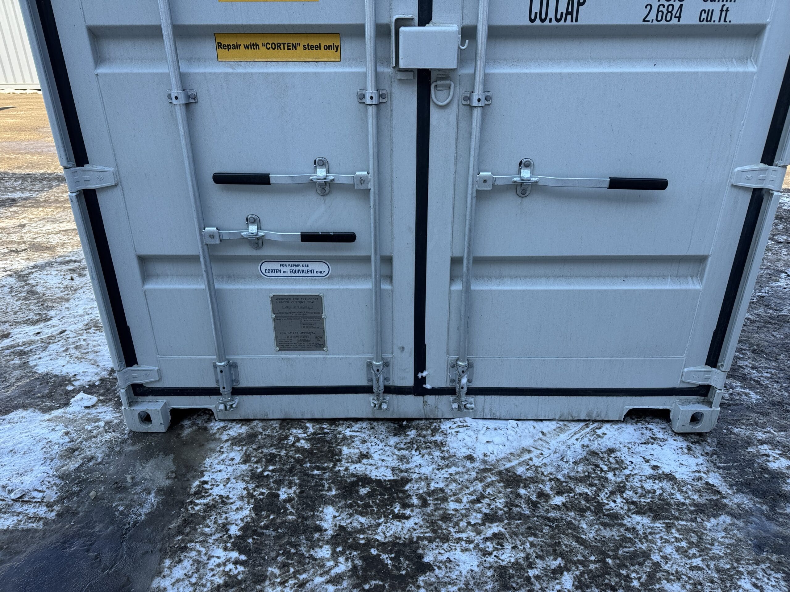 40ft New High Cube Shipping Container – Wind & Watertight – Gray — 40ft — new (image 6 of 12)