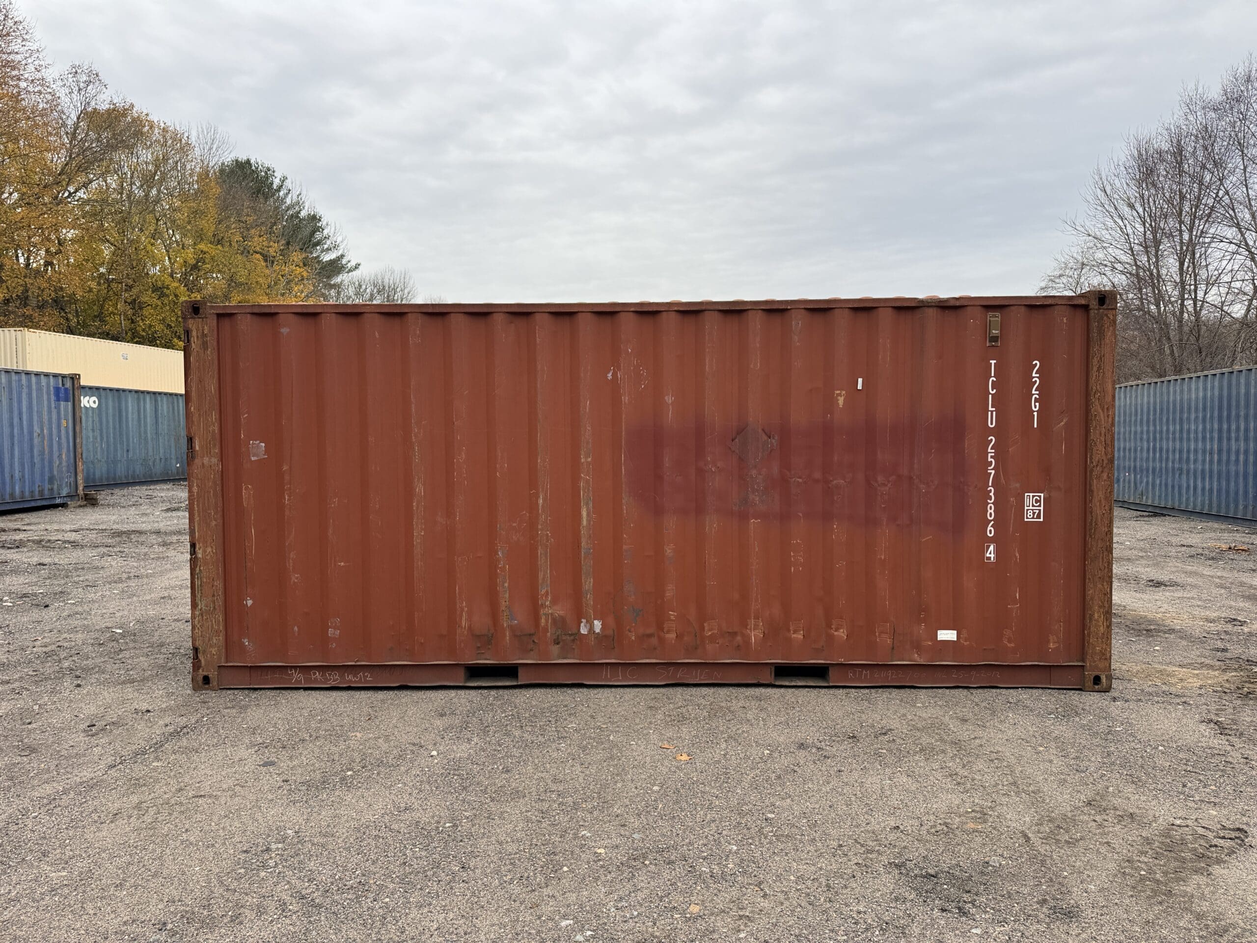 20ft Used Shipping Container – Wind & Watertight – Red — 20ft — used (image 8 of 12)