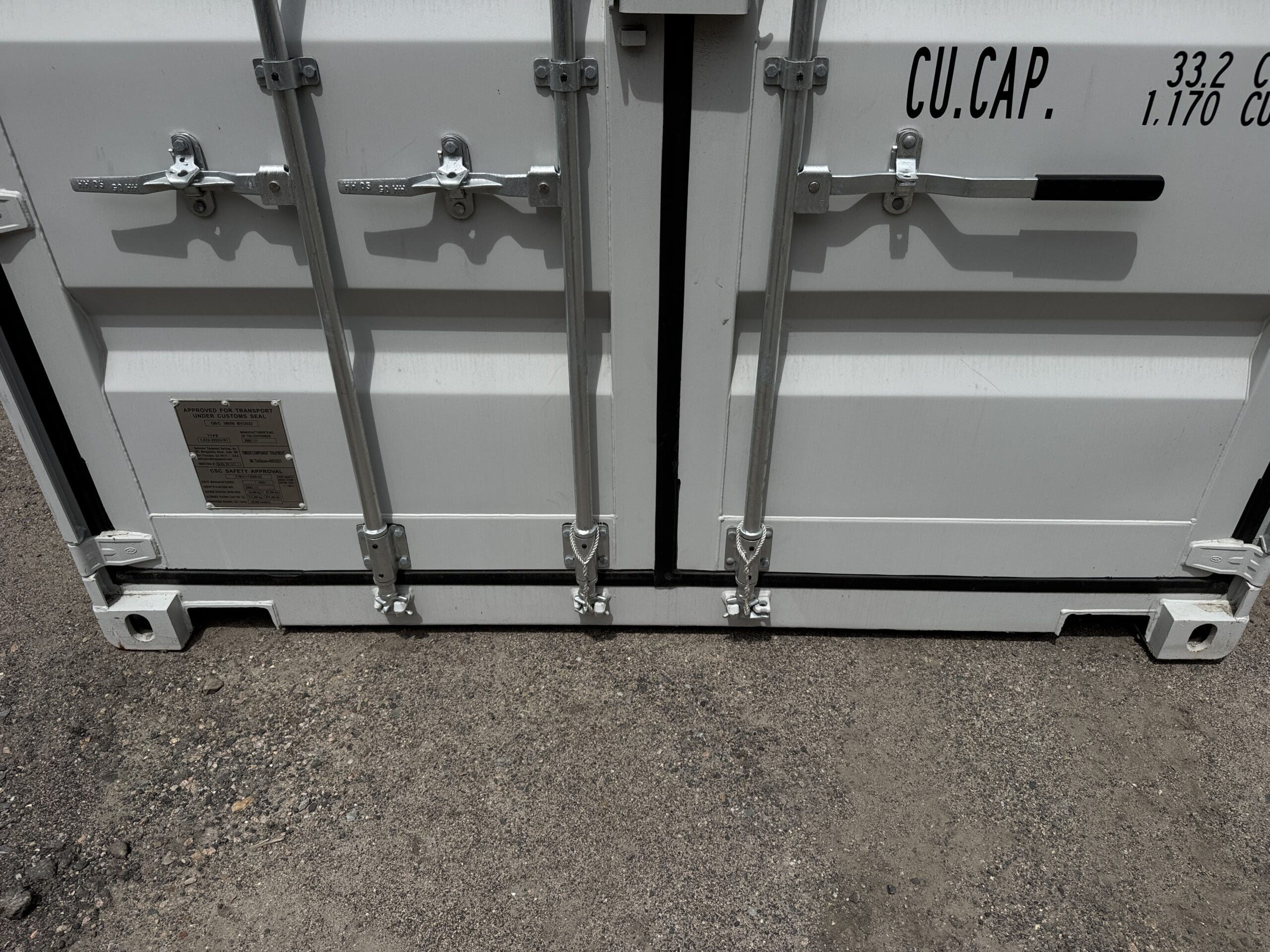 20ft New Shipping Container – Wind & Watertight – Gray — 20ft — new (image 6 of 12)