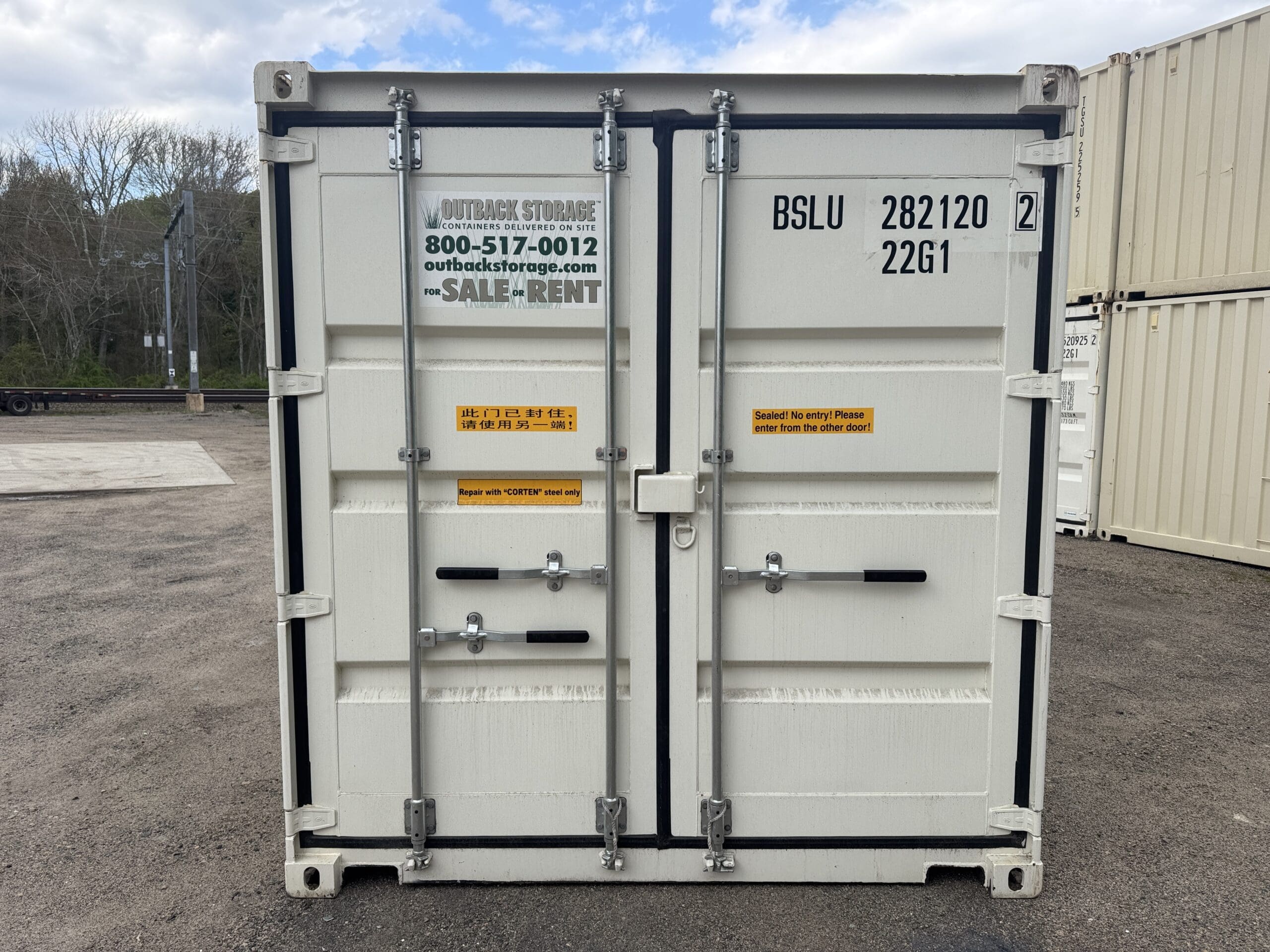 10ft New Shipping / Storage Container – Wind & Watertight – White — 10ft — new (image 3 of 10)