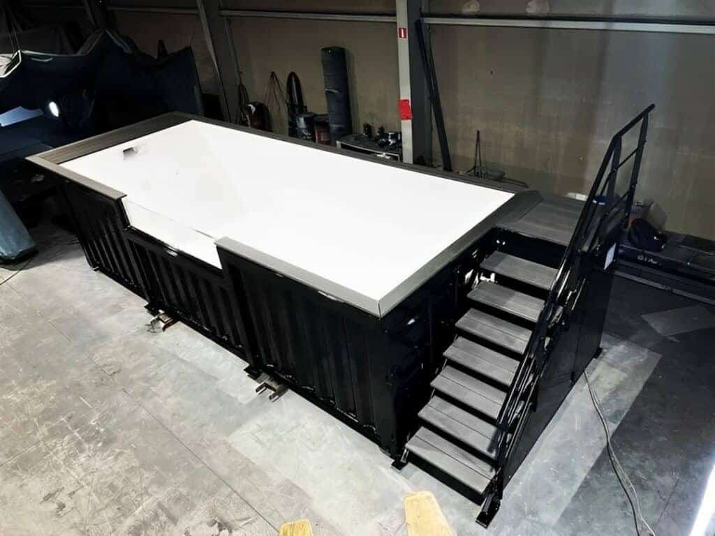 20ft Shipping Container Swimming Pool with Convenient Side Staircase — 20ft — new (image 2 of 10)