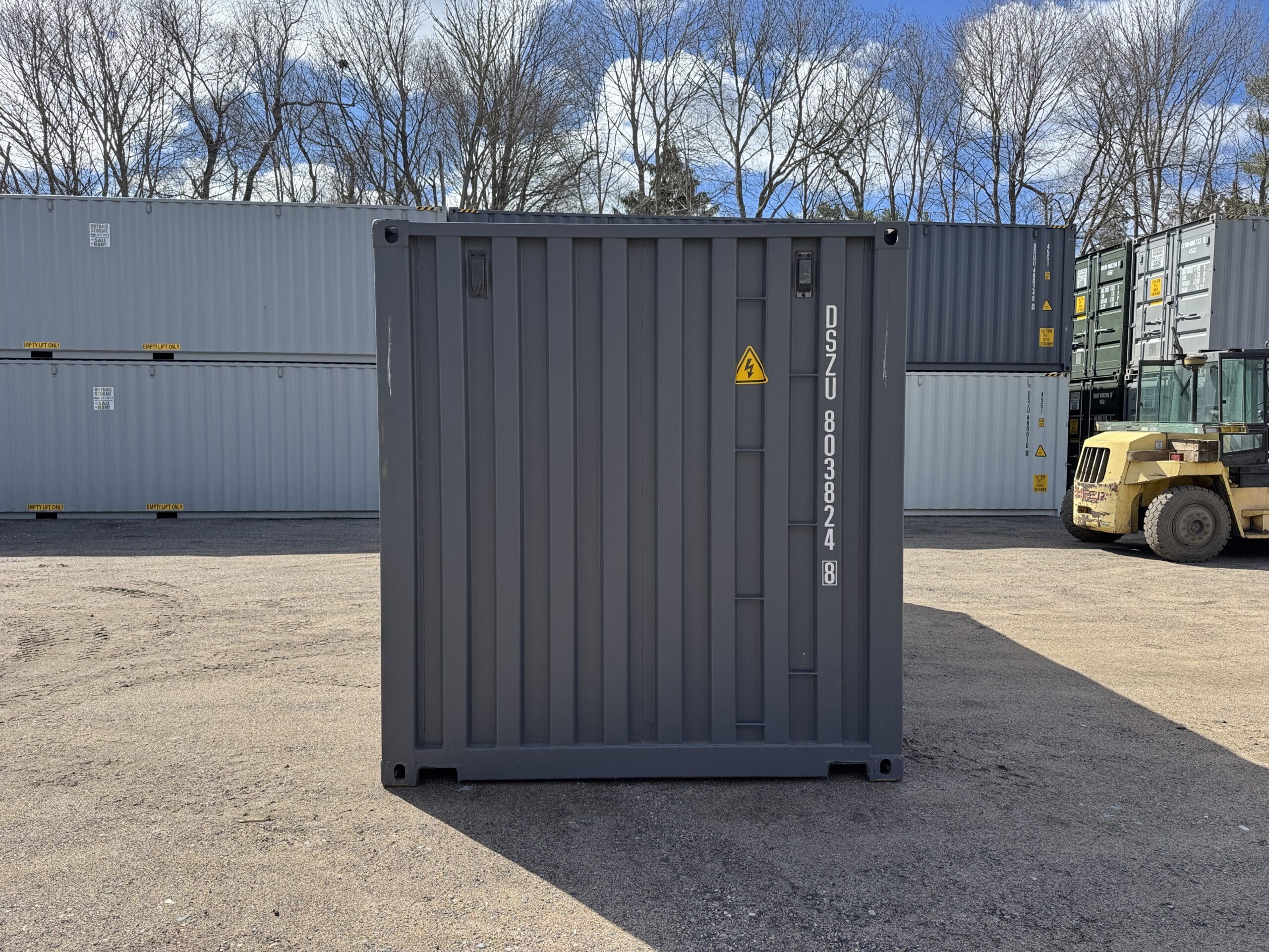 20ft New Shipping Container – Wind & Watertight – Gray — 20ft — new (image 11 of 12)