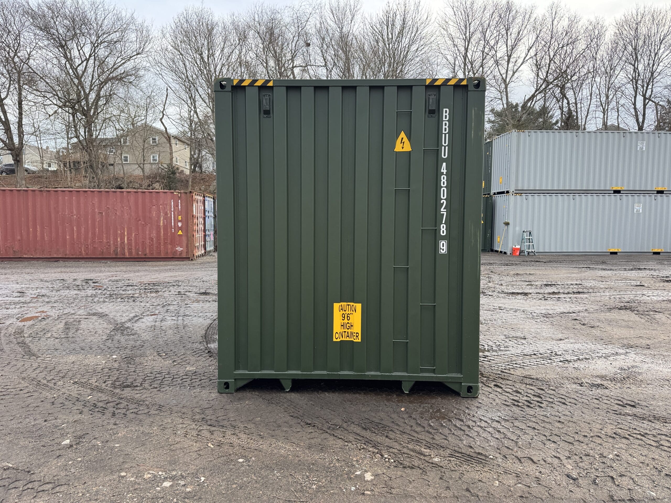 40ft New High Cube Shipping Container – Wind & Watertight – Green — 40ft — new (image 11 of 12)