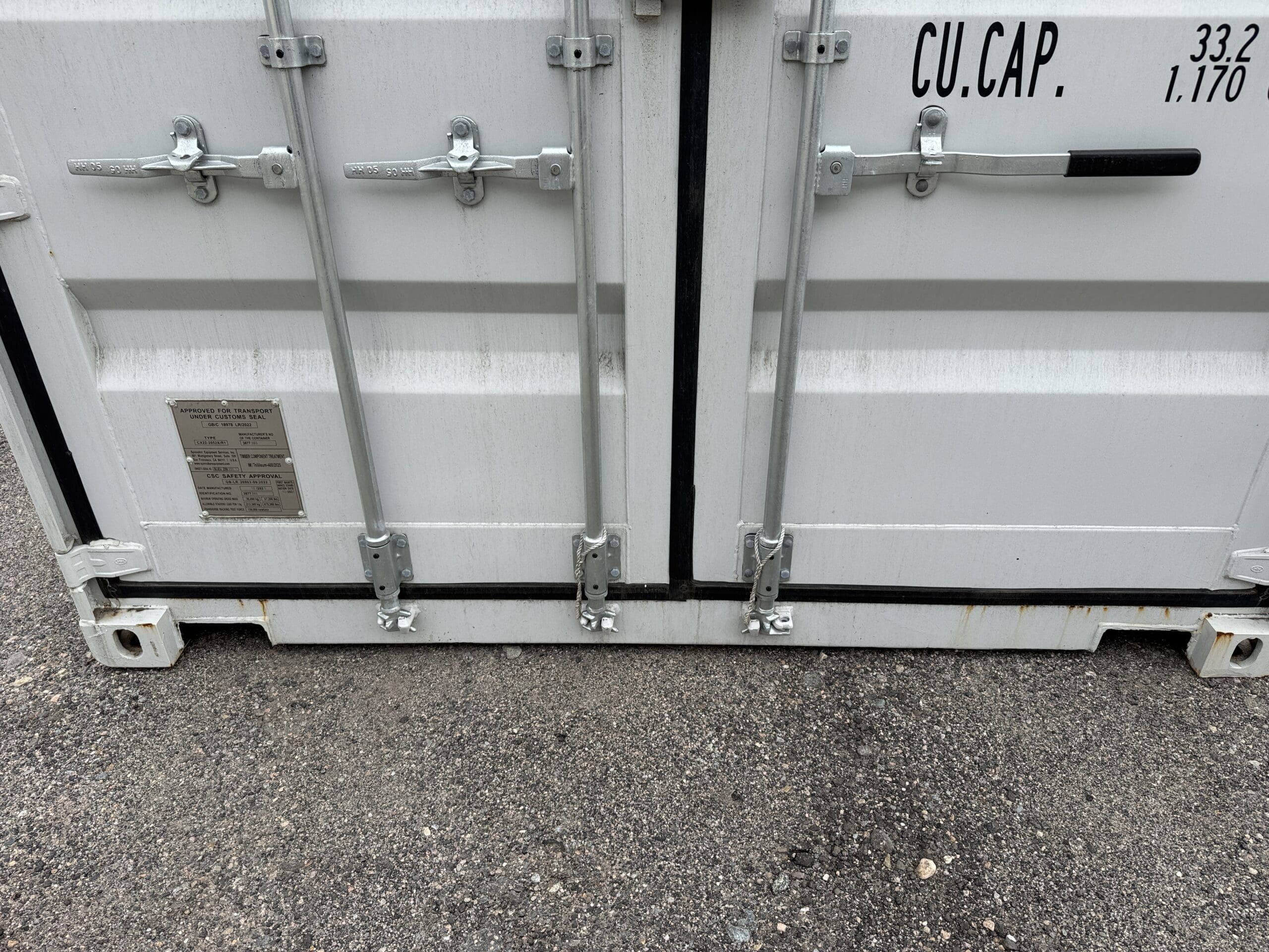20ft New Shipping Container – Wind & Watertight – Gray — 20ft — new (image 6 of 12)