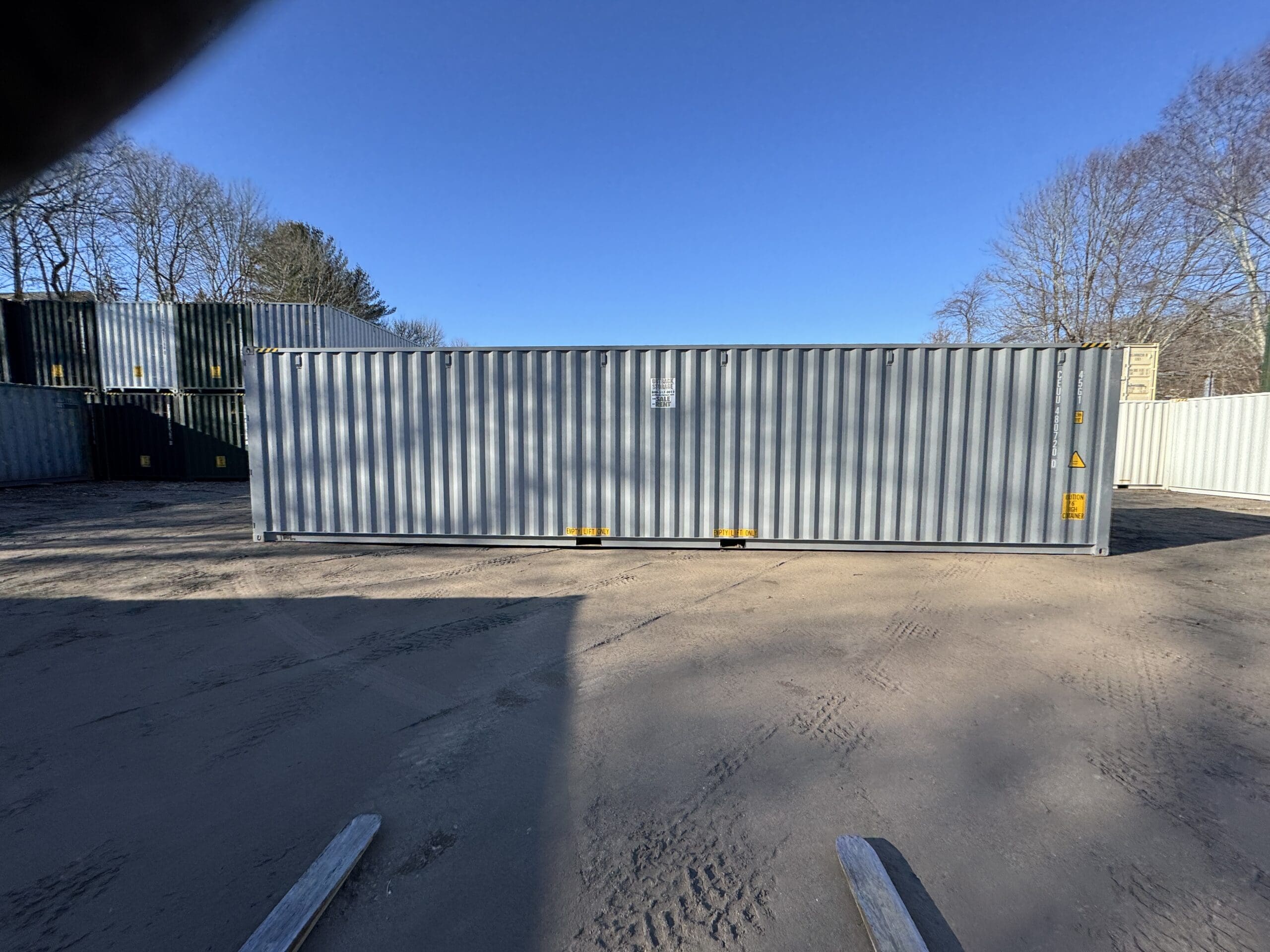 40ft New High Cube Shipping Container – Wind & Watertight – Gray — 40ft — new (image 9 of 12)