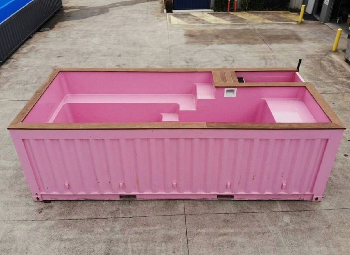 Pink 20 FT Container Pool — 20ft — new — container pools (image 6 of 6)
