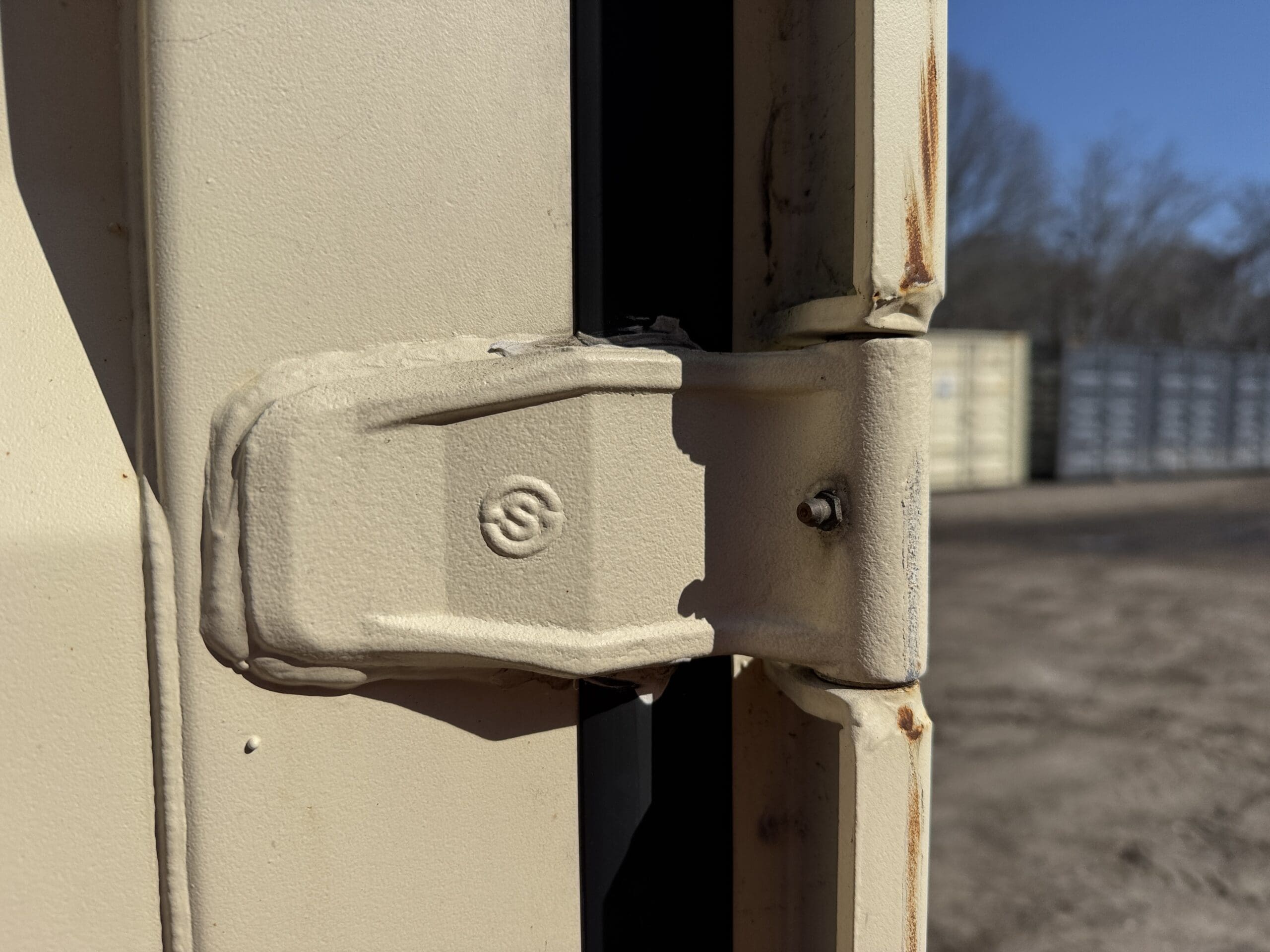 20ft Used Shipping Container – Wind & Watertight – Beige — 20ft — used (image 9 of 12)