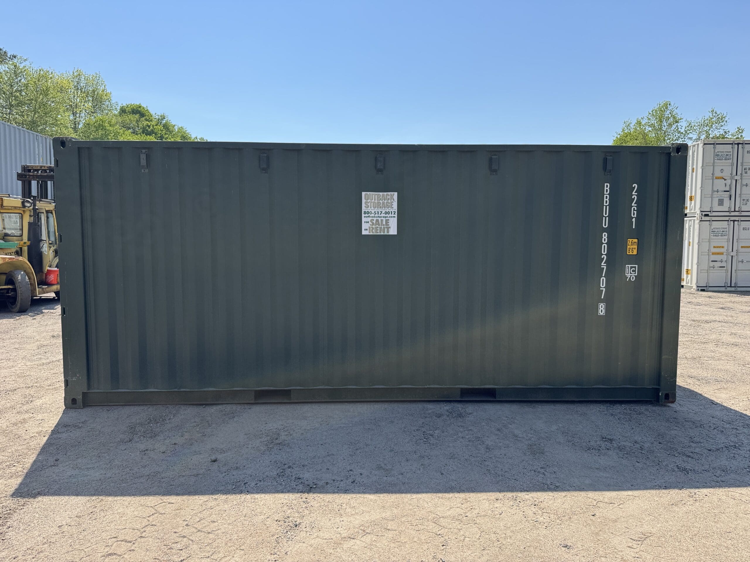 20ft New Shipping Container – Wind & Watertight – Green — 20ft — new (image 8 of 12)