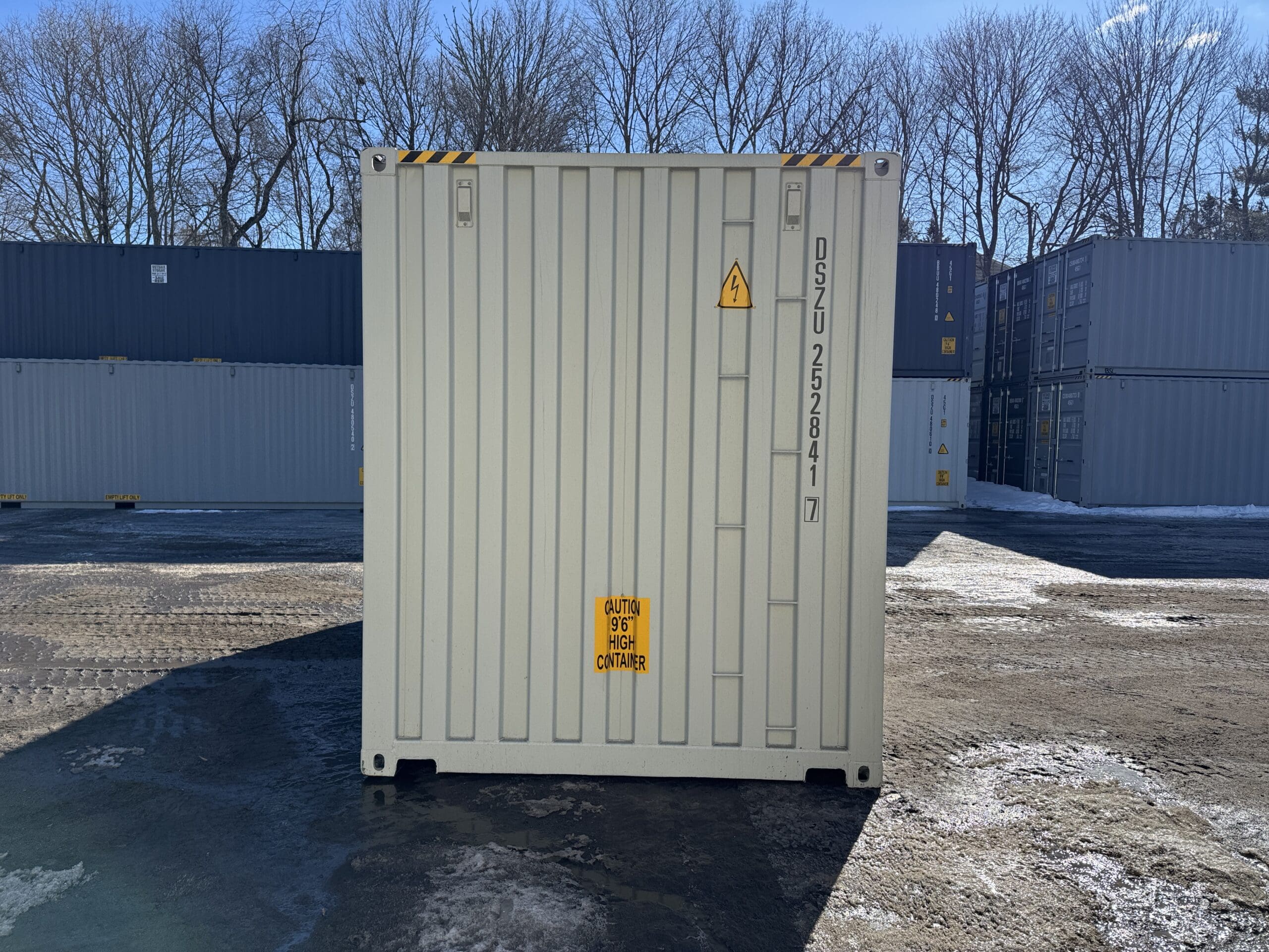 20ft New High Cube Shipping Container – Wind & Watertight – Gray — 20ft — new (image 11 of 12)