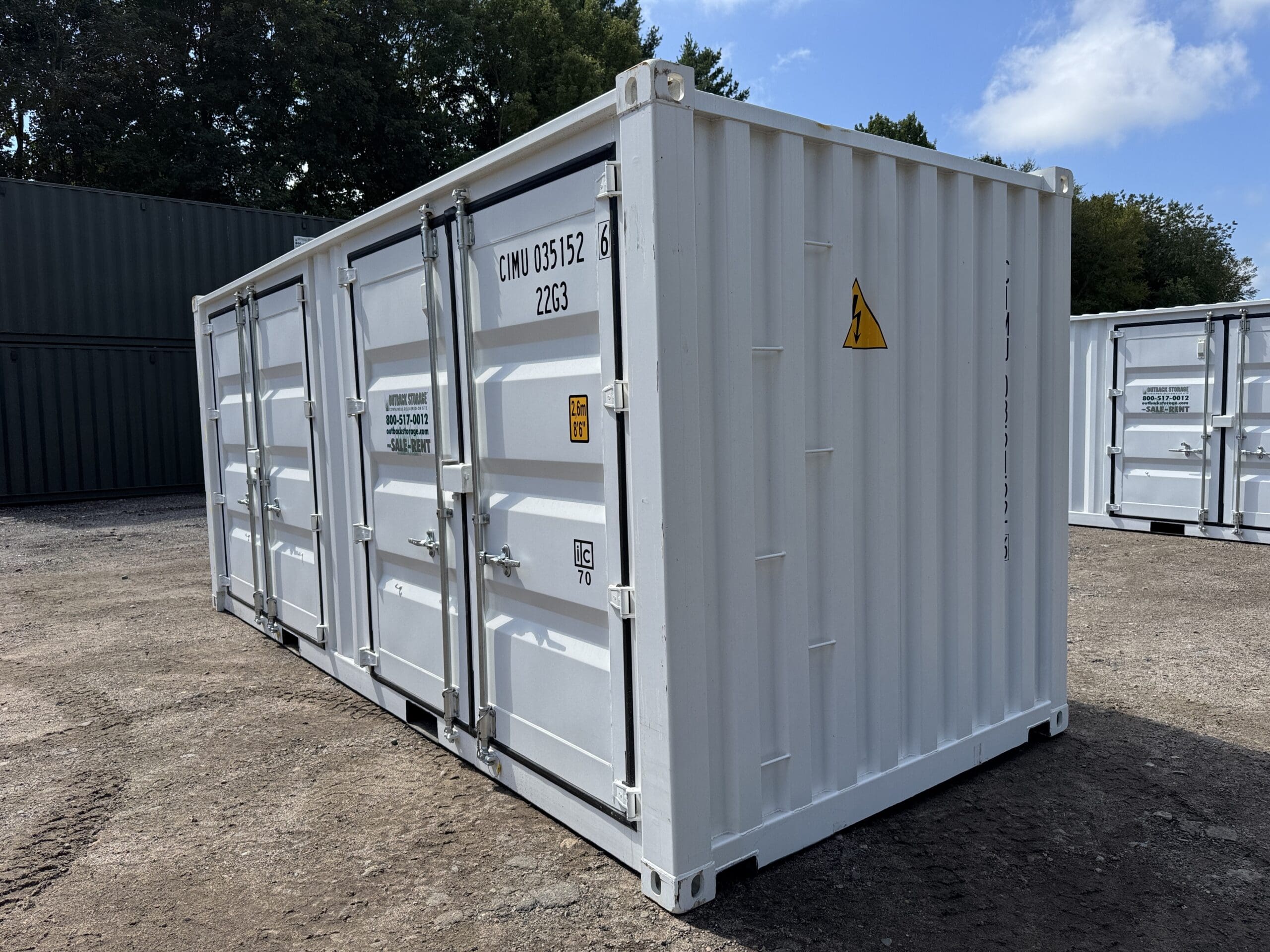 20ft New Shipping Container – Wind & Watertight – White — 20ft — new (image 11 of 12)