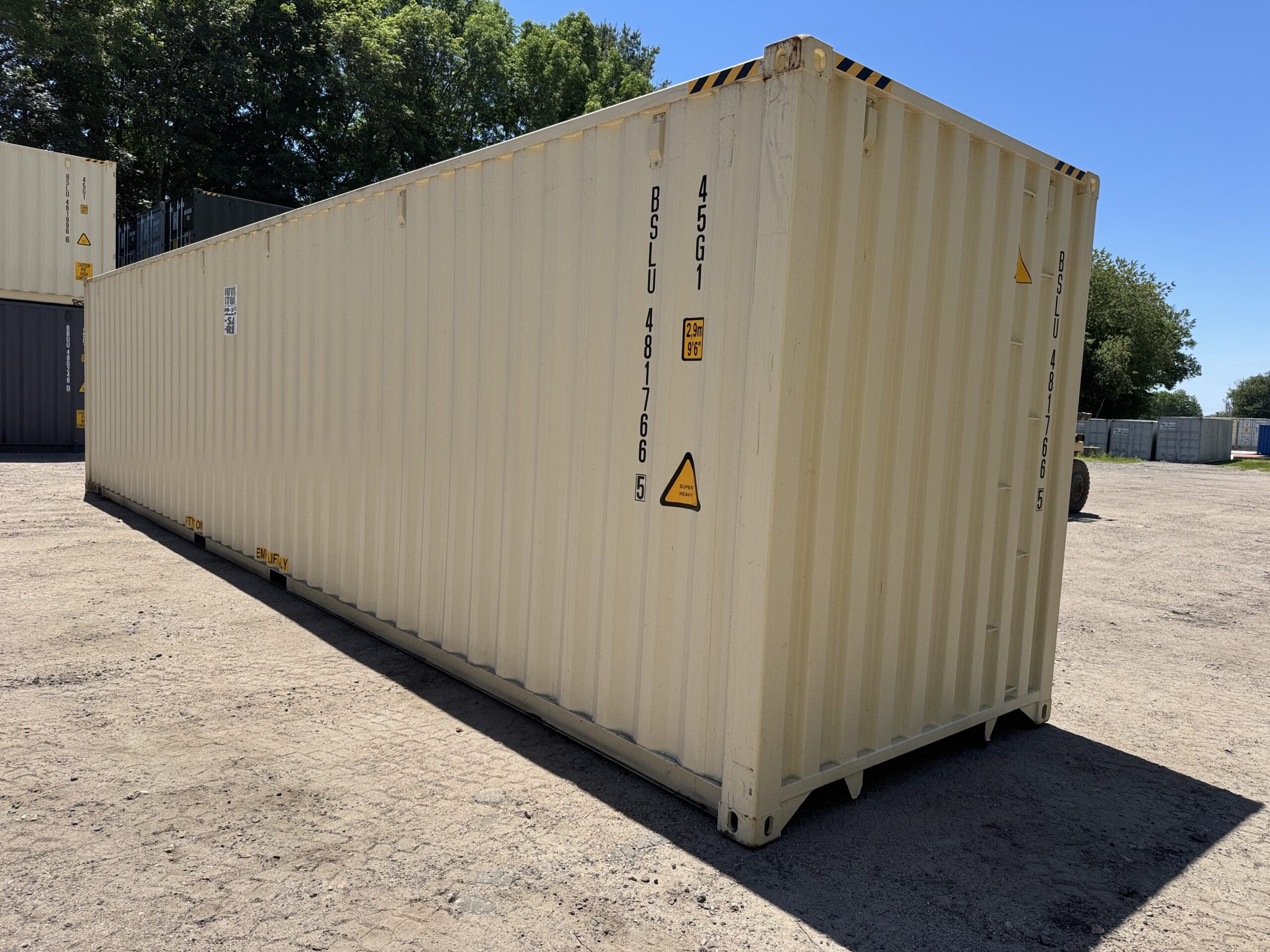 40ft New High Cube Shipping Container – Wind & Watertight – Beige — 40ft — new (image 10 of 12)