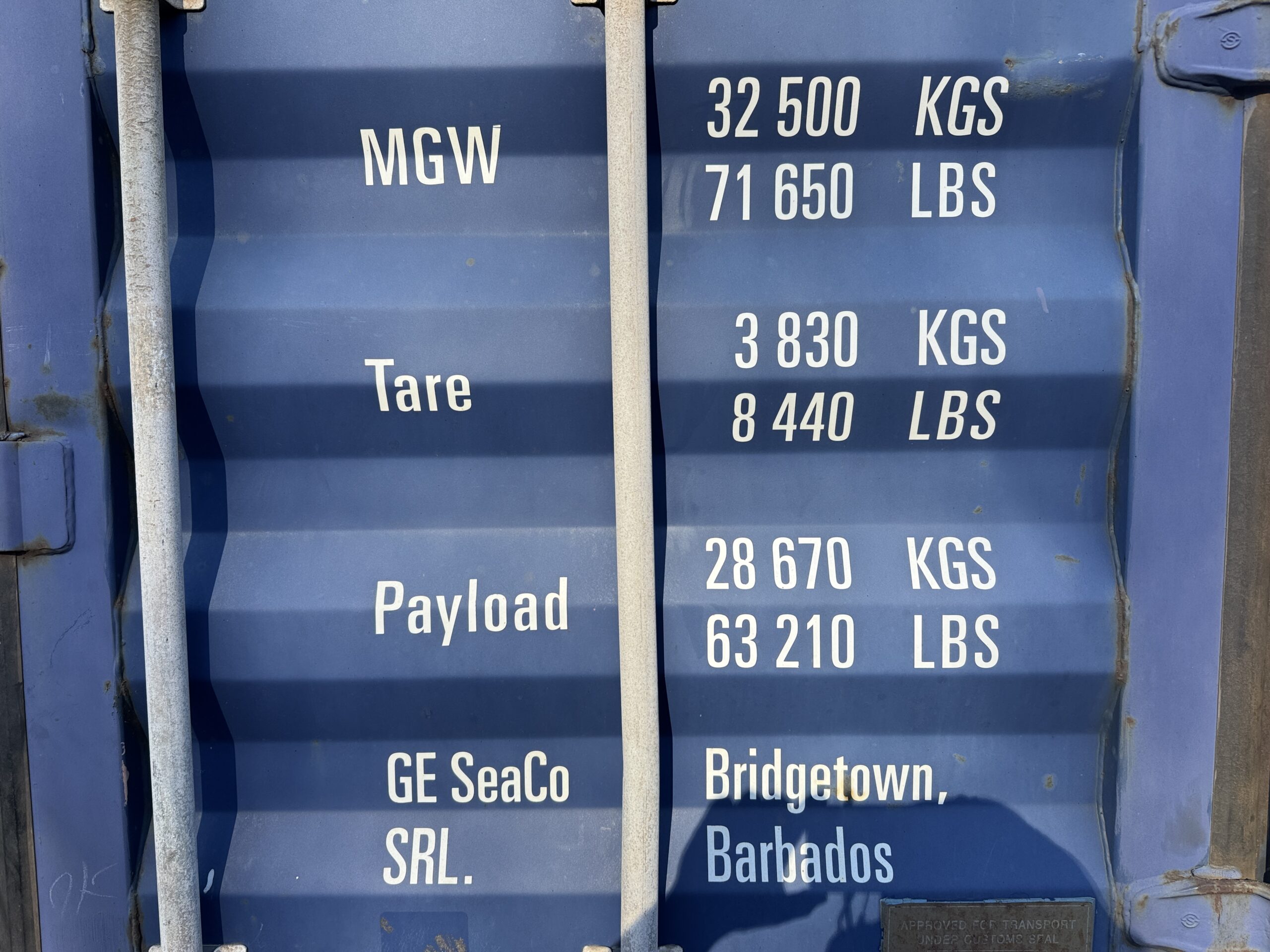 40ft Used High Cube Shipping Container – Wind & Watertight – Blue — 40ft — used (image 6 of 12)