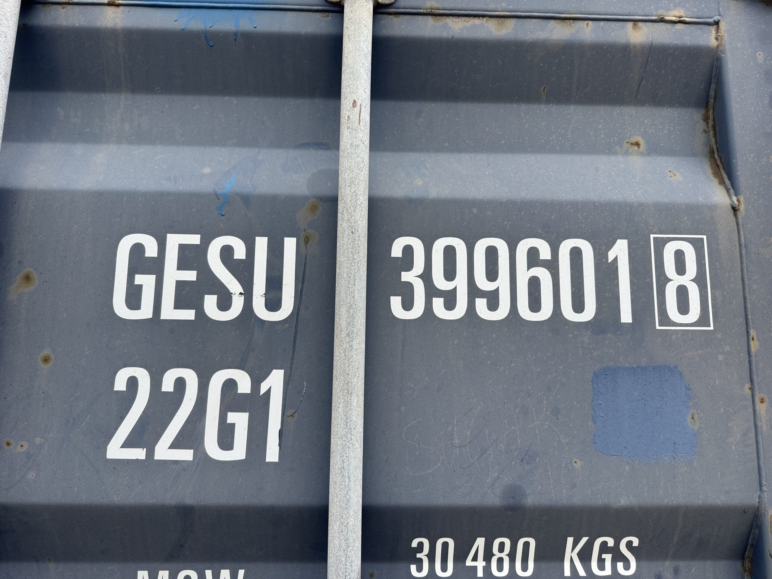20ft Used Shipping Container – Wind & Watertight – Blue — 20ft — used (image 2 of 12)