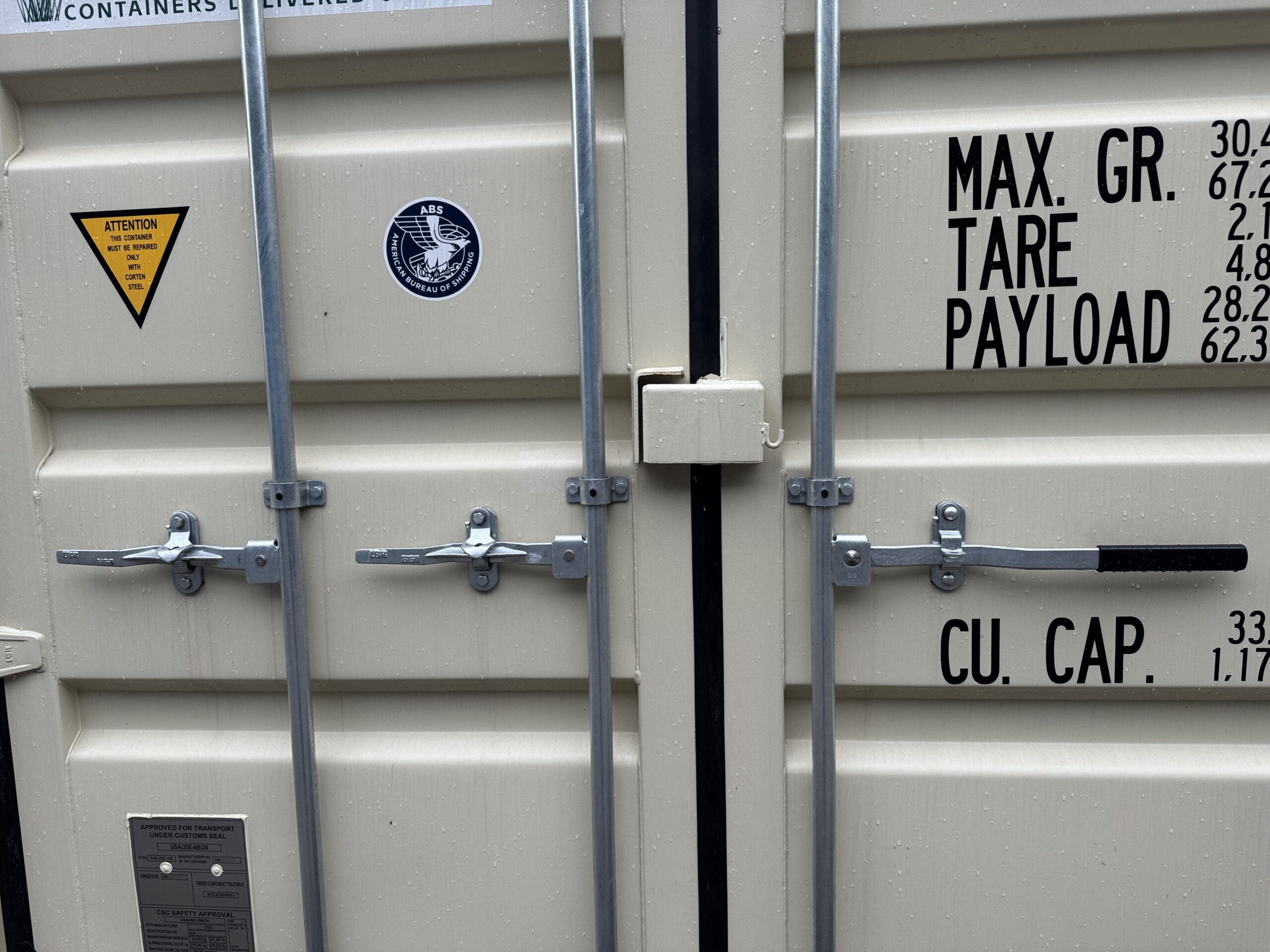 20ft New Shipping Container – Wind & Watertight – Beige — 20ft — new (image 4 of 12)