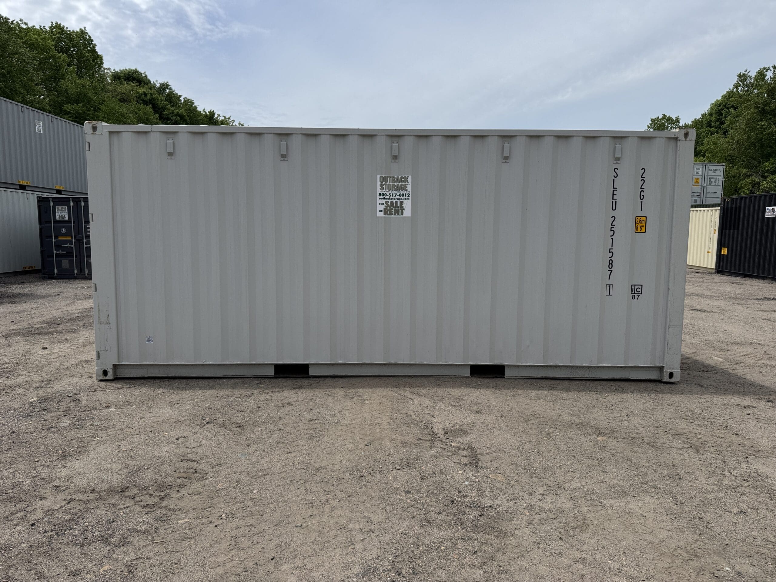 20ft New Shipping Container – Wind & Watertight – Gray — 20ft — new (image 9 of 12)