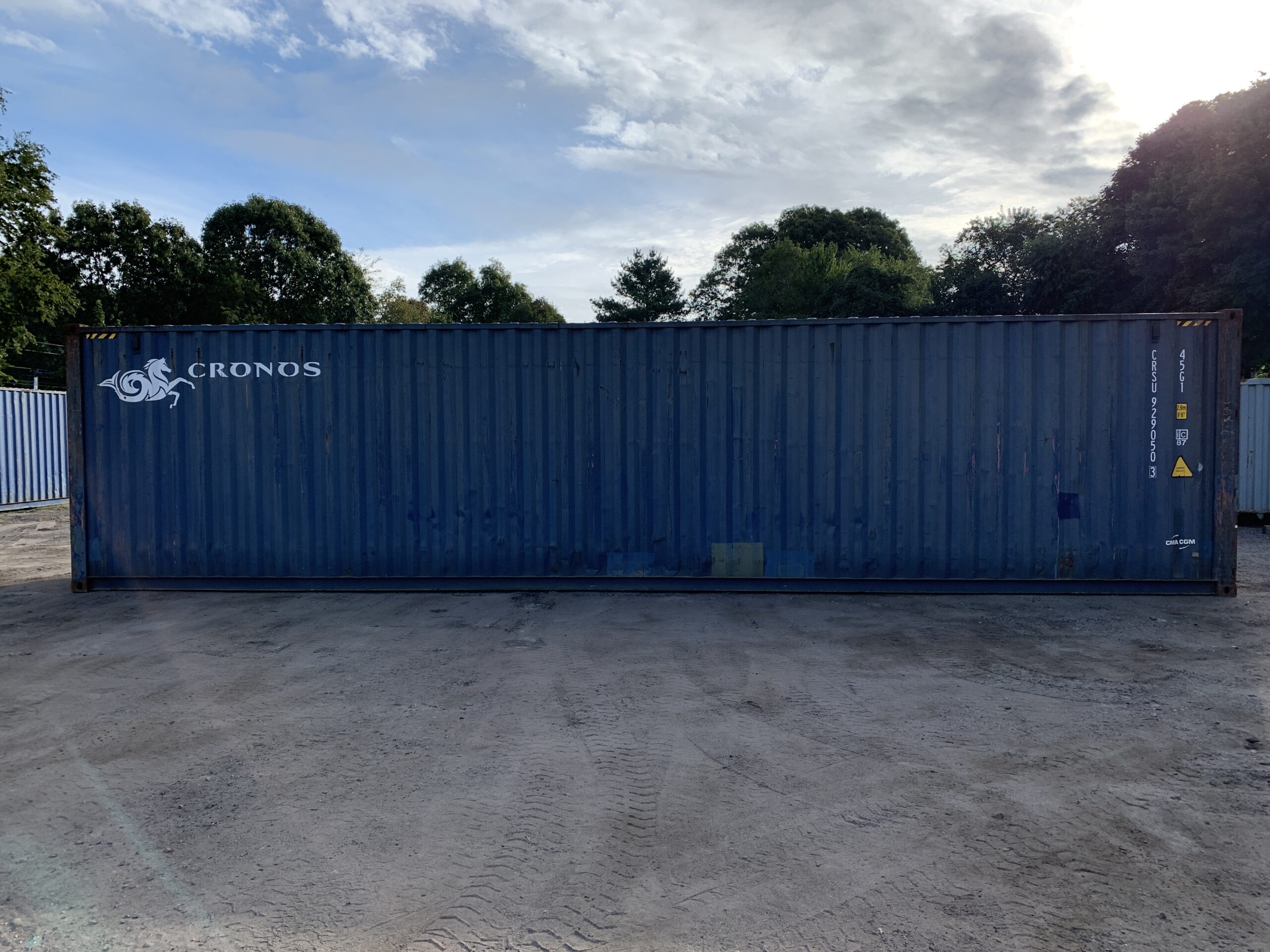 40ft As-Is High Cube Shipping Container – Wind & Watertight – Blue — 40ft — as_is (image 10 of 12)