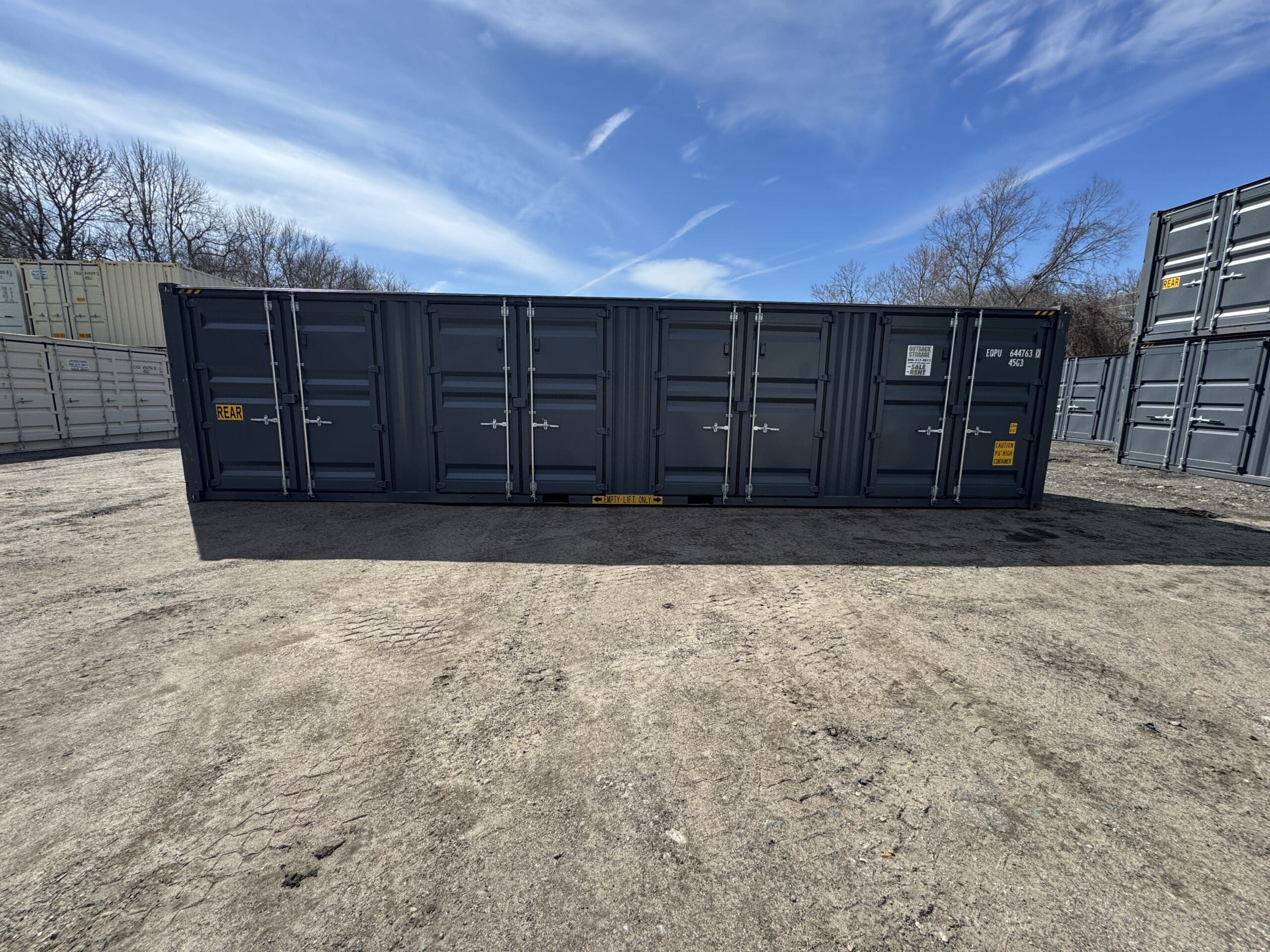 40ft New High Cube Shipping Container – Wind & Watertight – Dk Gray — 40ft — new (image 9 of 12)