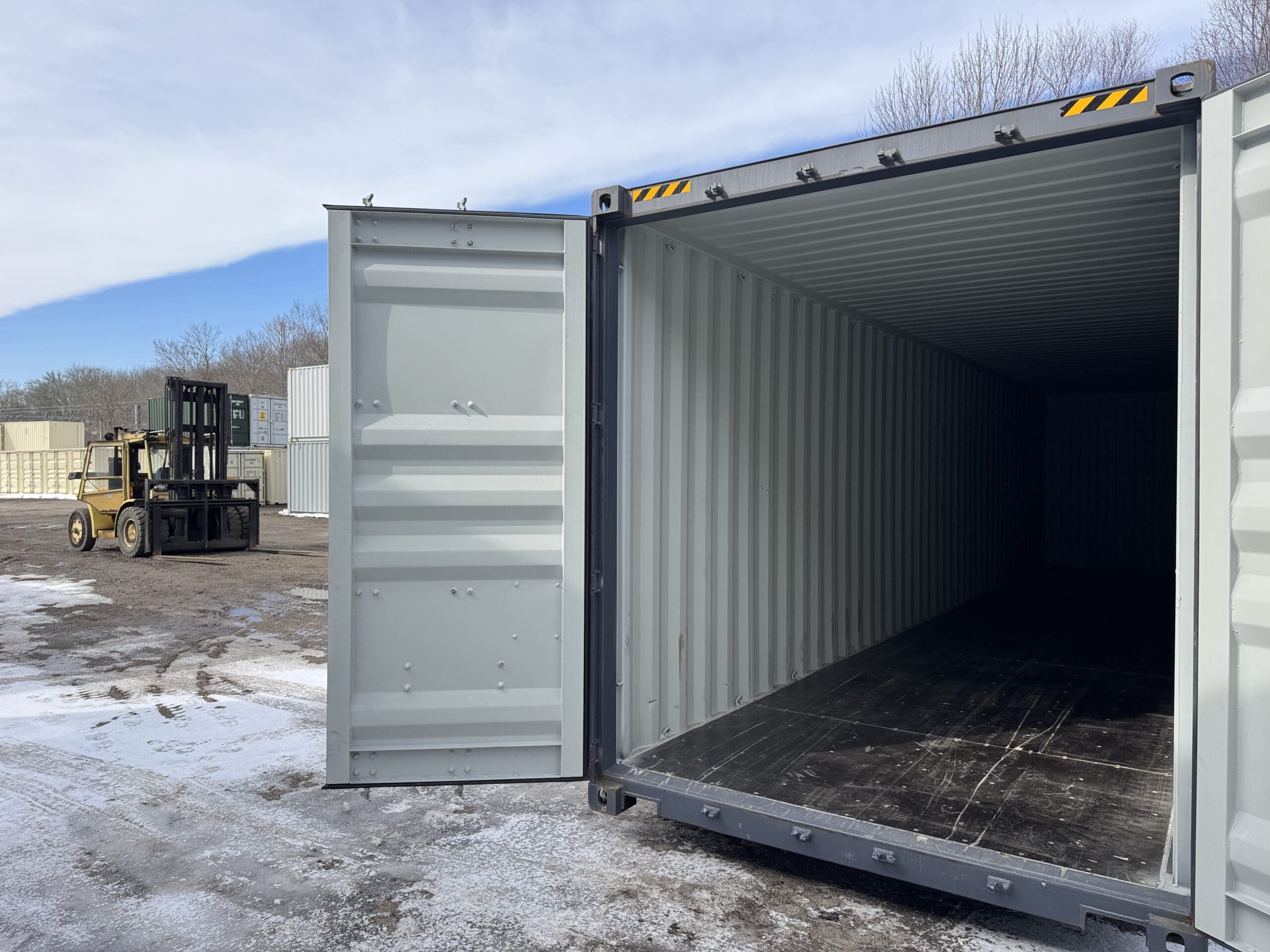 40ft New High Cube Shipping Container – Wind & Watertight – Dk Gray — 40ft — new (image 7 of 12)