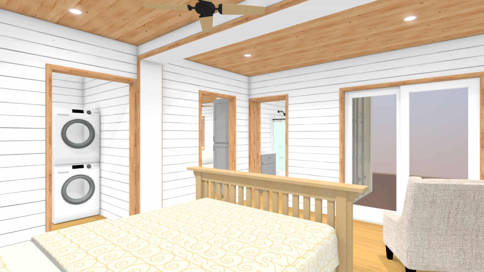 The Huntington – Luxury Two Bedroom Shipping Container Home | Two 40ft + One 20ft Container Home — 20ft — new (image 8 of 12)