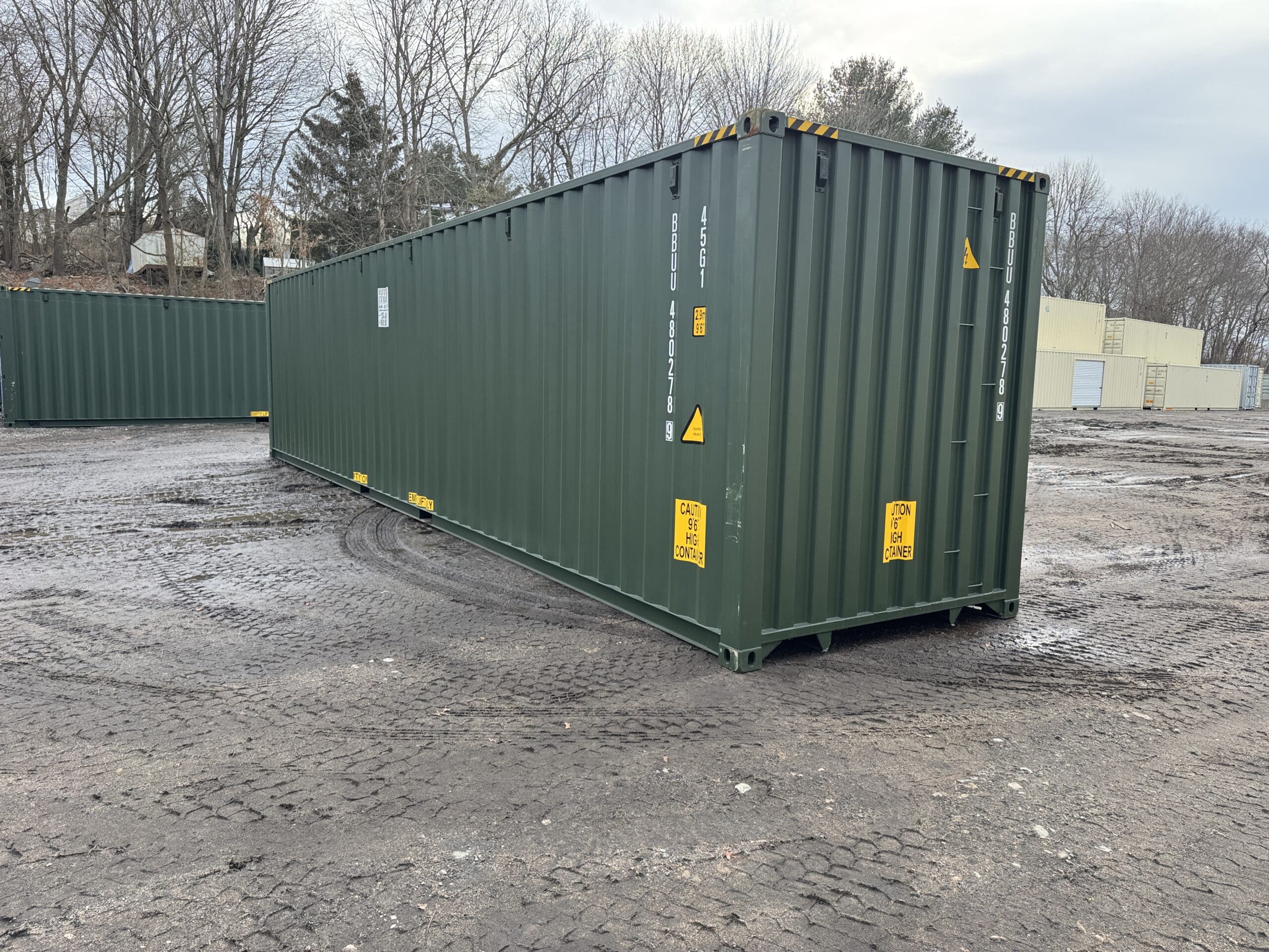 40ft New High Cube Shipping Container – Wind & Watertight – Green — 40ft — new (image 10 of 12)