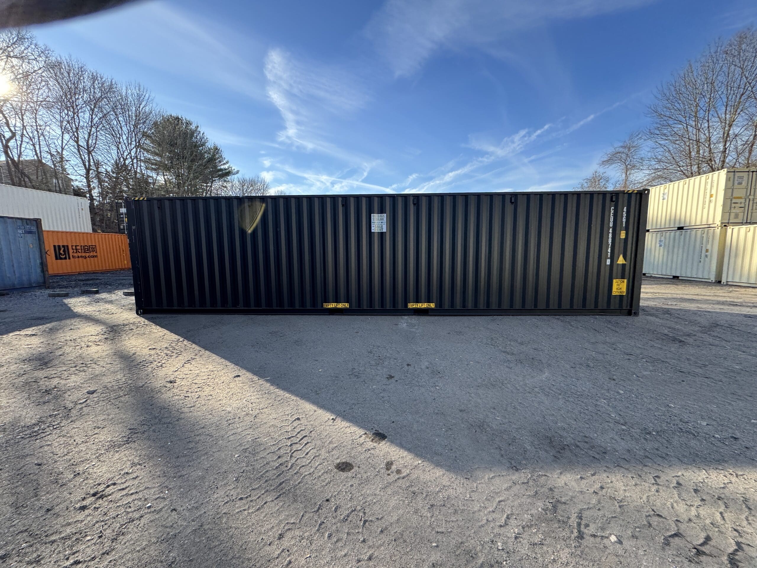 40ft New High Cube Shipping Container – Wind & Watertight – Black — 40ft — new (image 9 of 12)