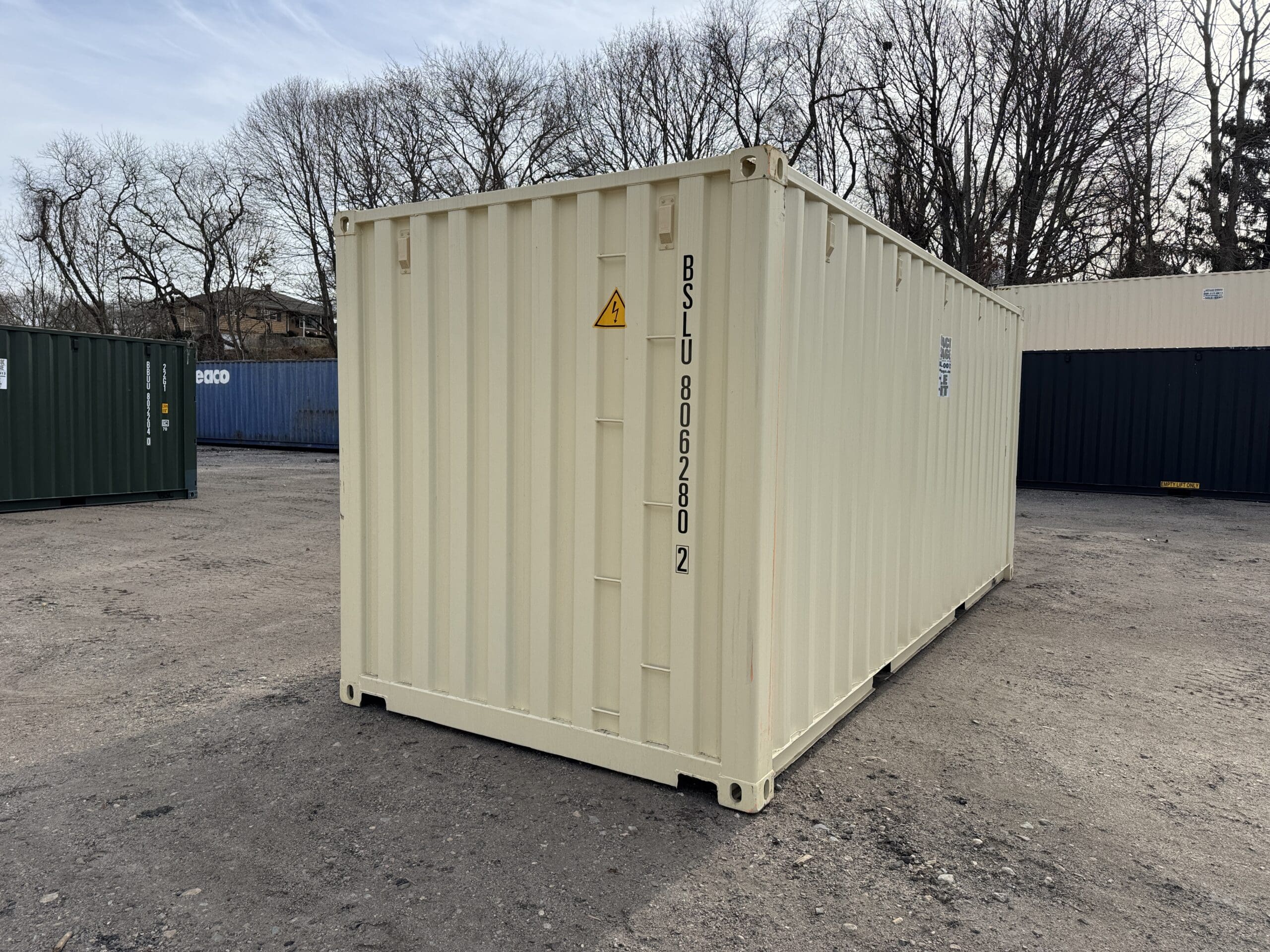 20ft New Shipping Container – Wind & Watertight – Beige — 20ft — new (image 12 of 12)