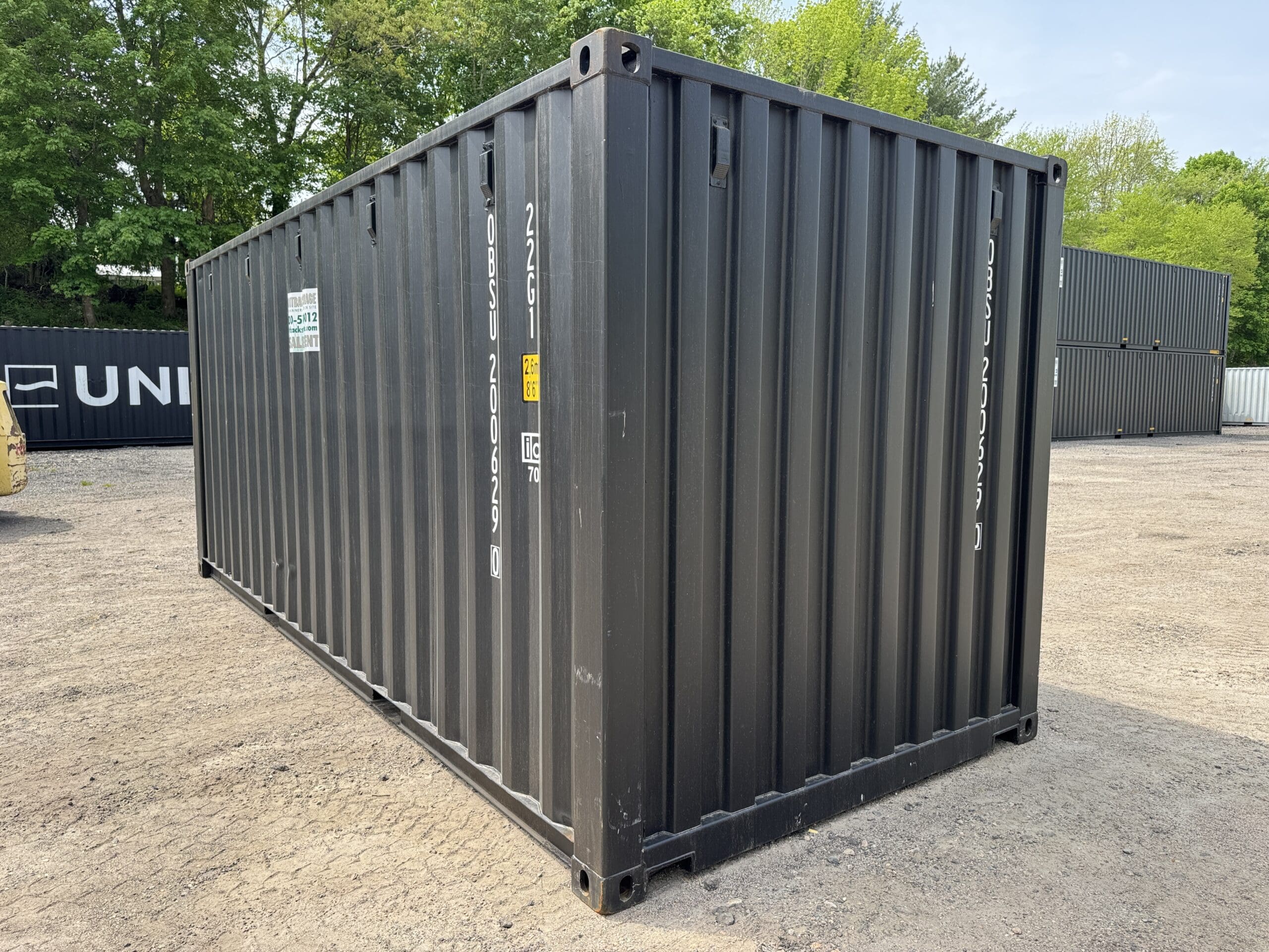 20ft New Shipping Container – Wind & Watertight – Black — 20ft — new (image 8 of 12)