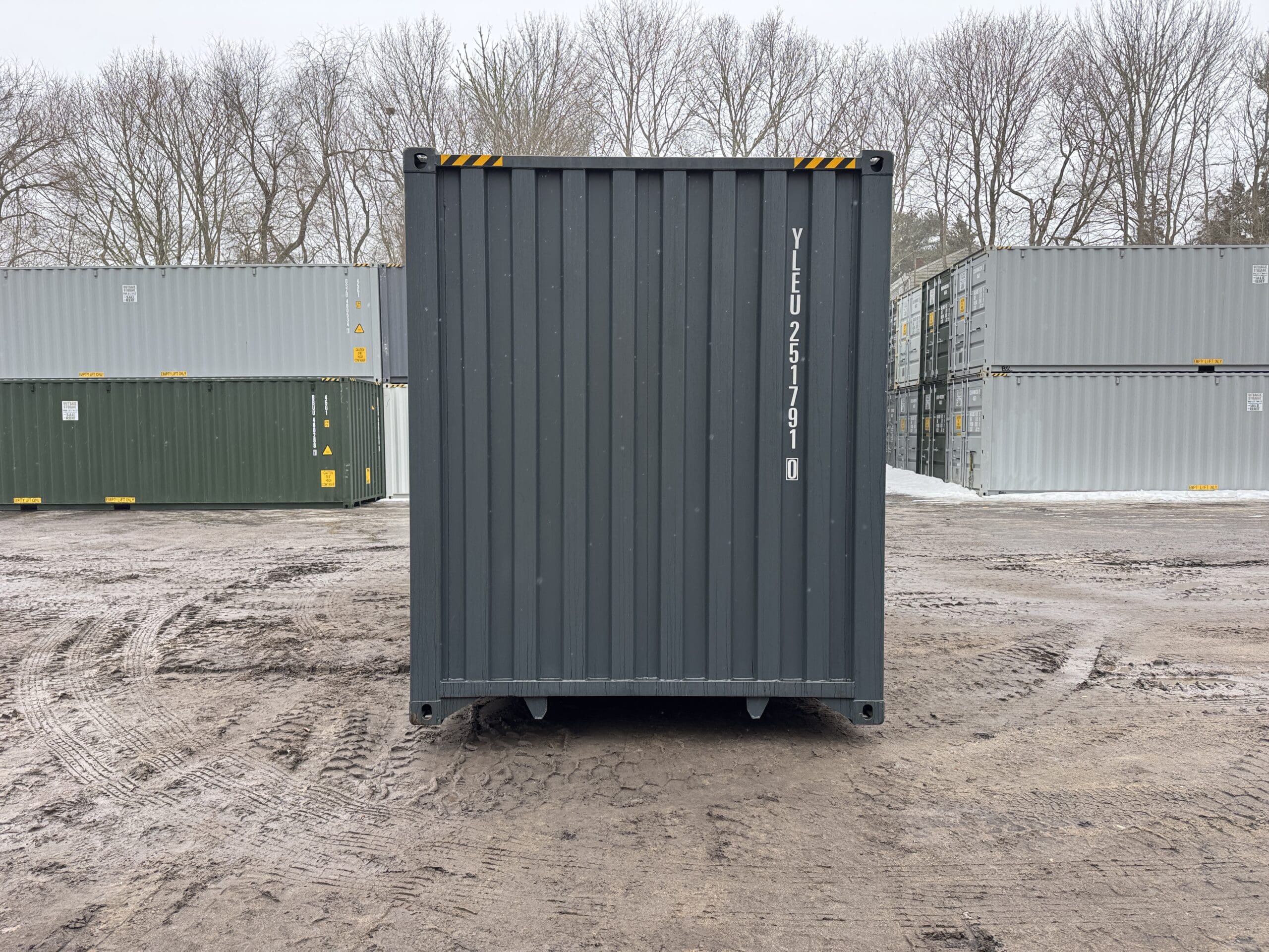40ft New High Cube Shipping Container – Wind & Watertight – Dk Gray — 40ft — new (image 10 of 12)