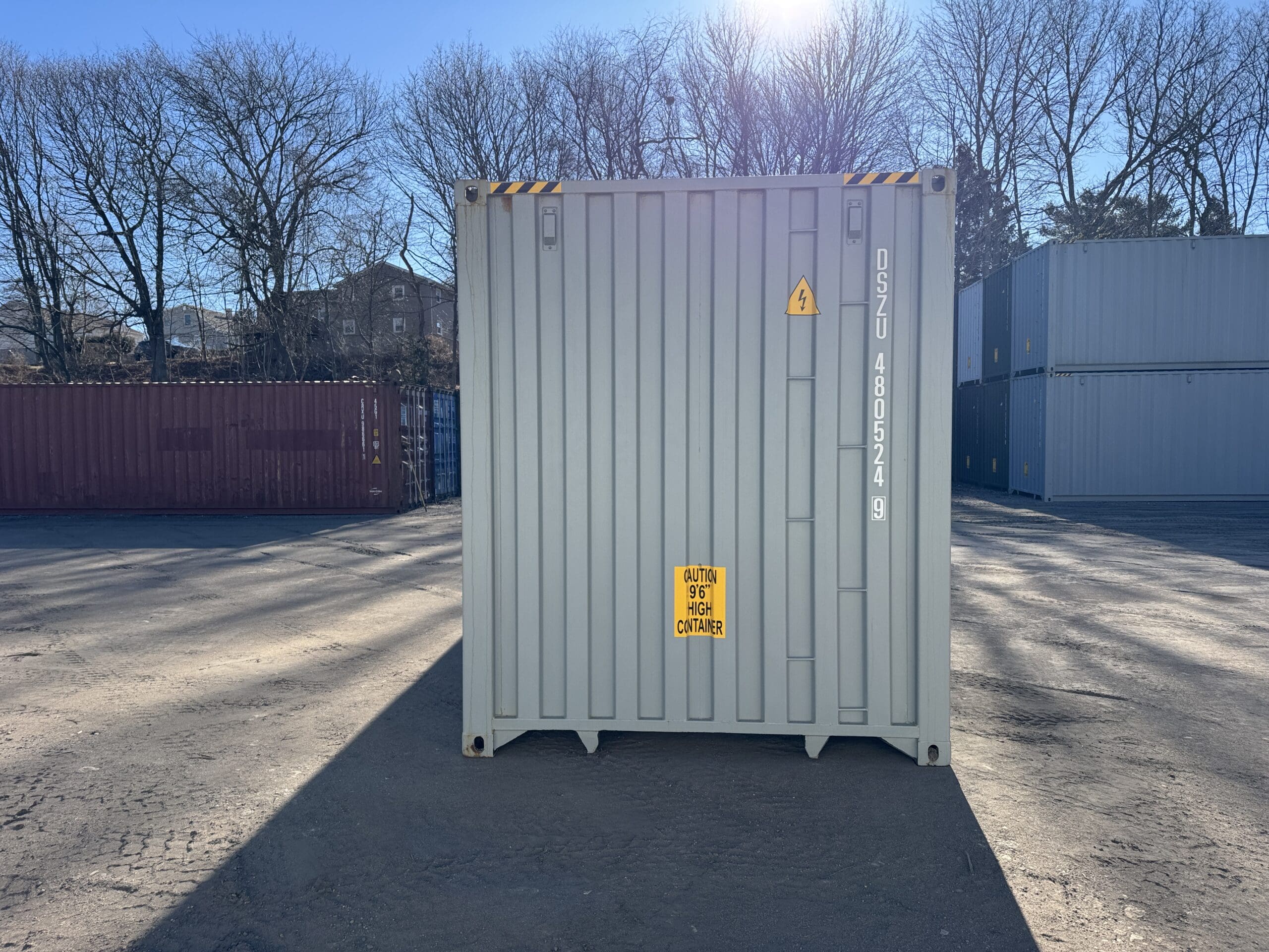 40ft New High Cube Shipping Container – Wind & Watertight – Gray — 40ft — new (image 11 of 12)