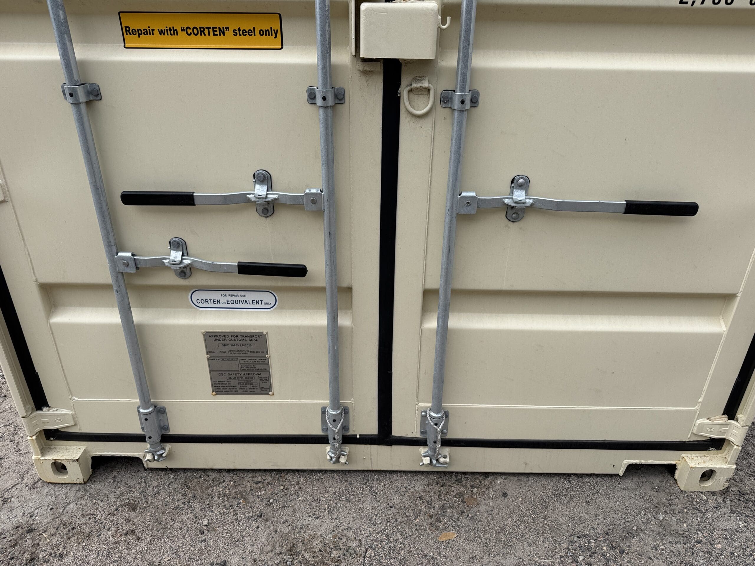 40ft New High Cube Shipping Container – Wind & Watertight – Beige — 40ft — new (image 6 of 12)