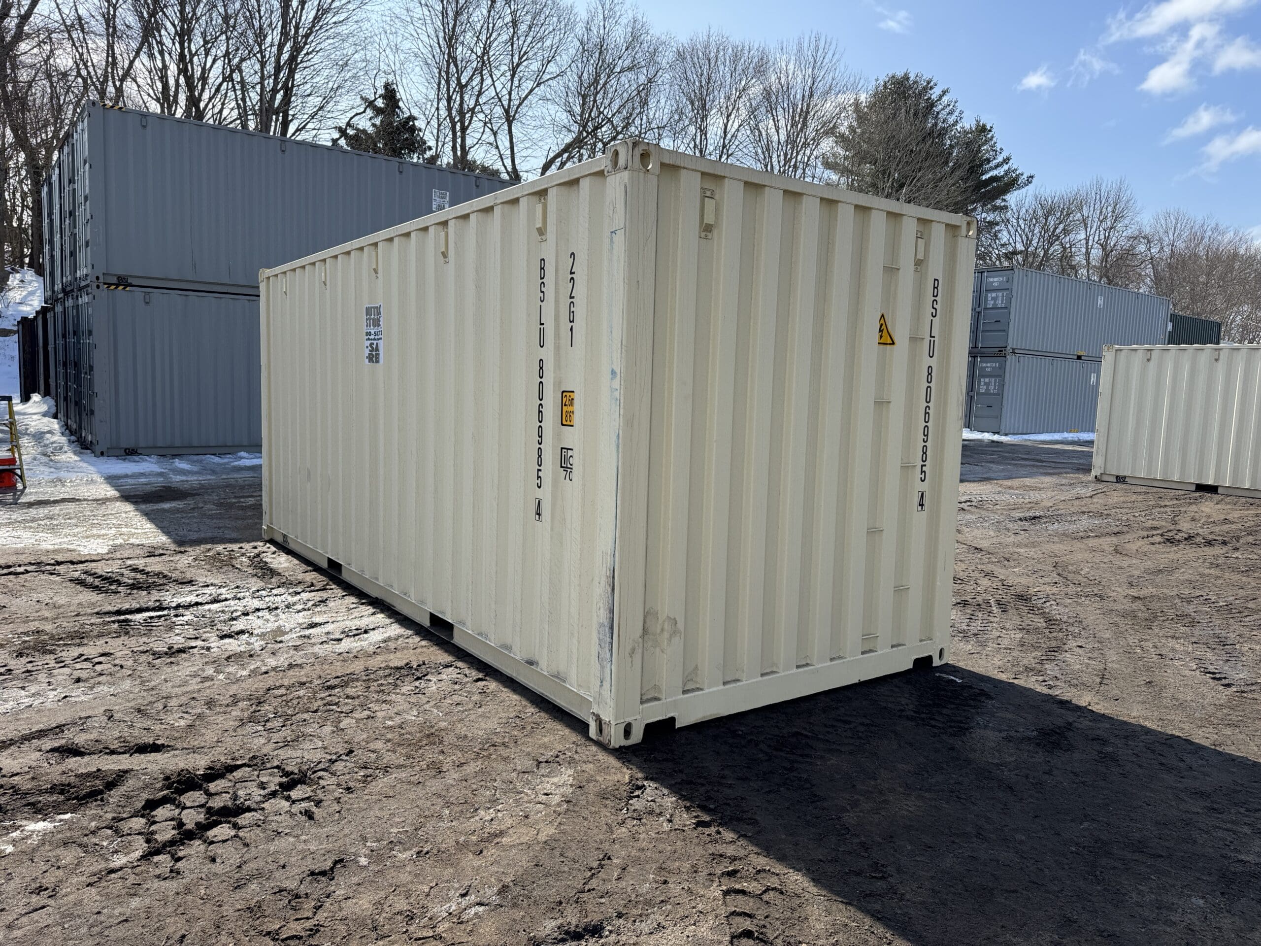 20ft New Shipping Container – Wind & Watertight – Beige — 20ft — new (image 10 of 12)
