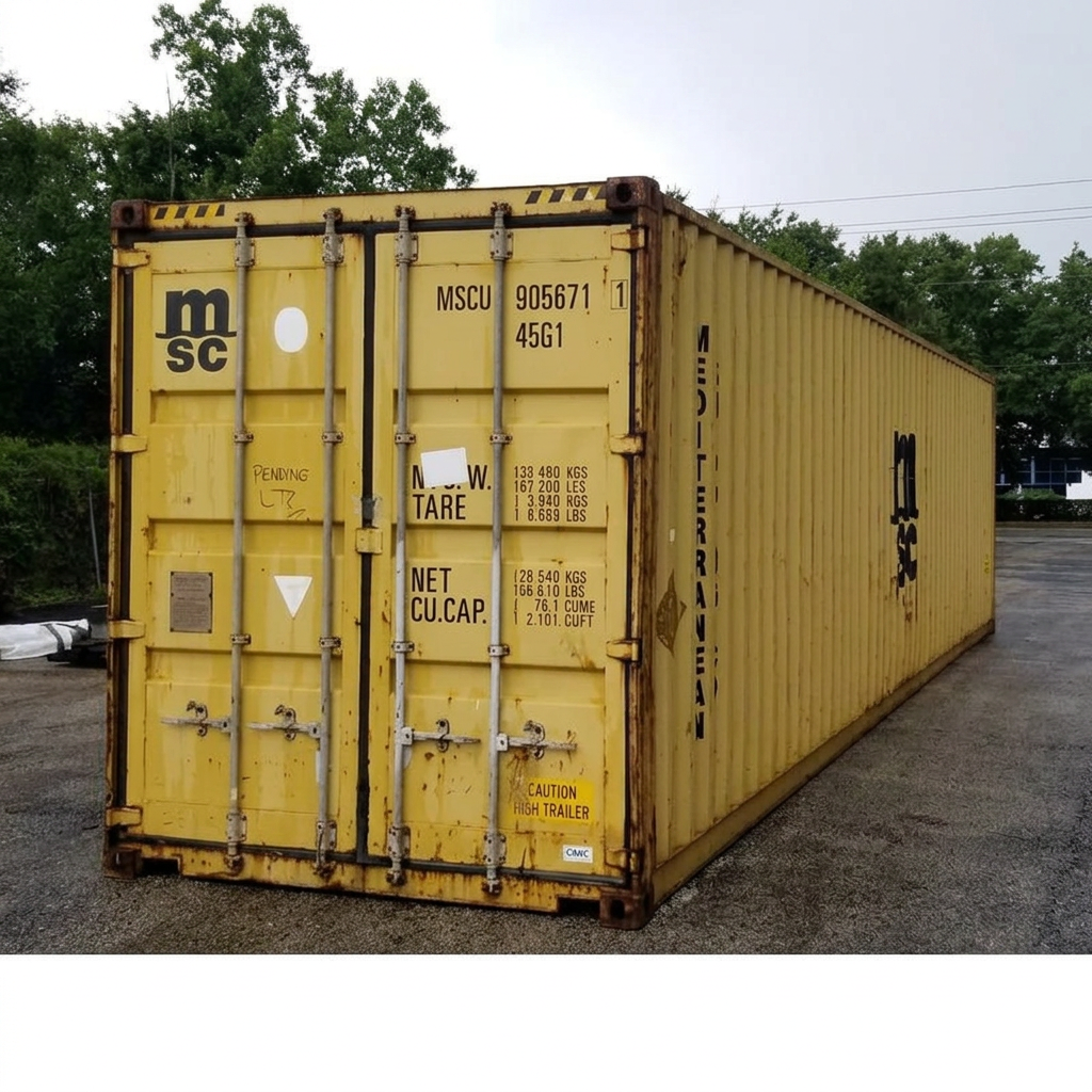 40 Ft HC Used Shipping Containers High Cube Wind And Watertight — 40ft — refurbished — storage containers (image 5 of 6)