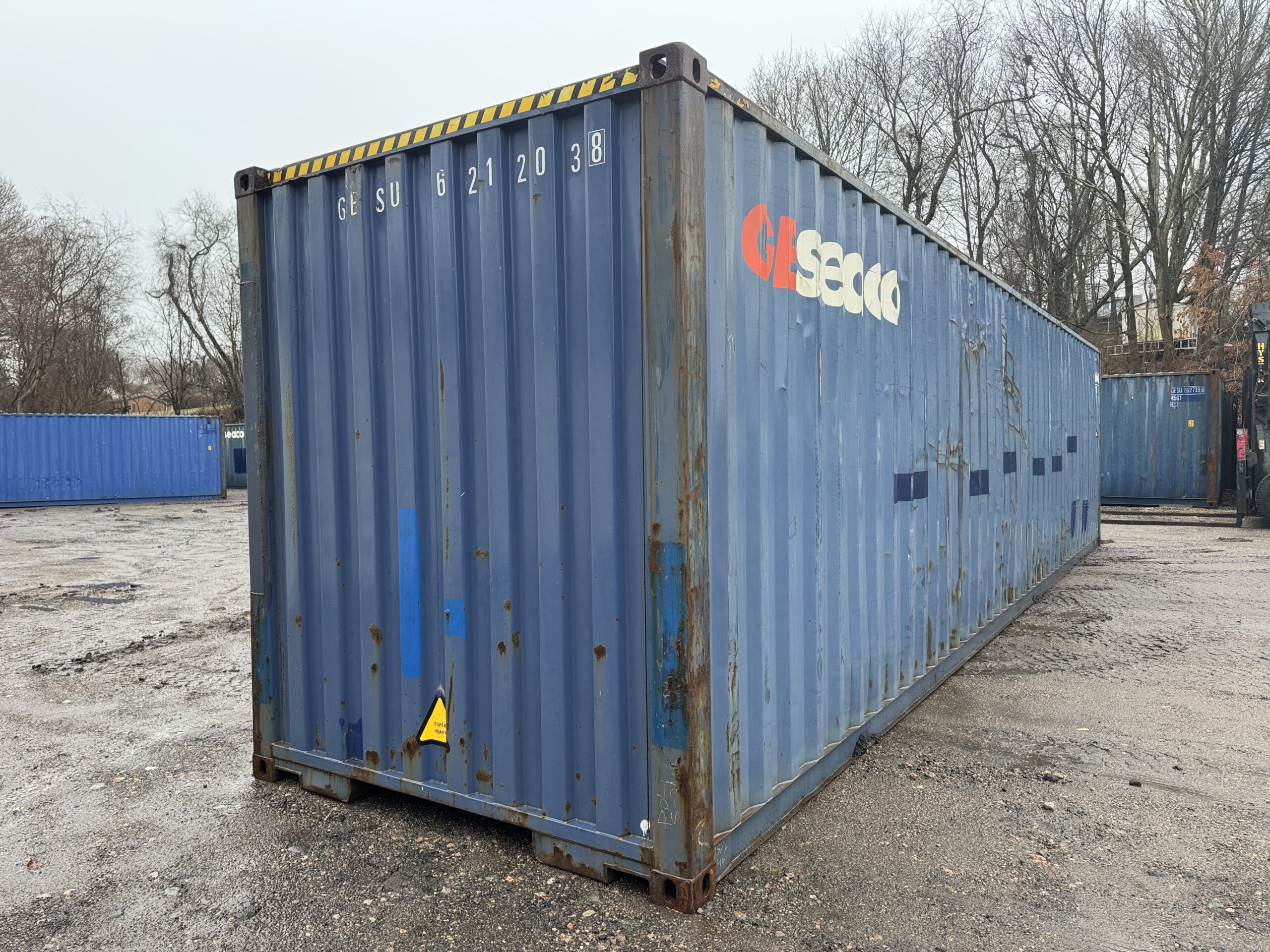 40ft Used High Cube Shipping Container – Wind & Watertight – Blue — 40ft — used (image 10 of 12)