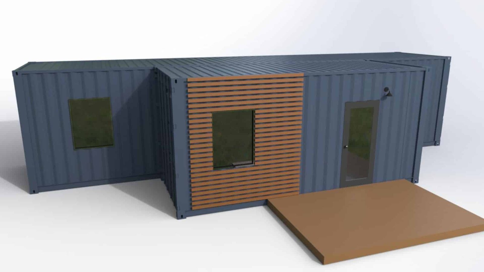 The Luke | 1 Bedroom Shipping Container Home | 40FT + 20FT Luxury Container House — 20ft — new (image 10 of 12)