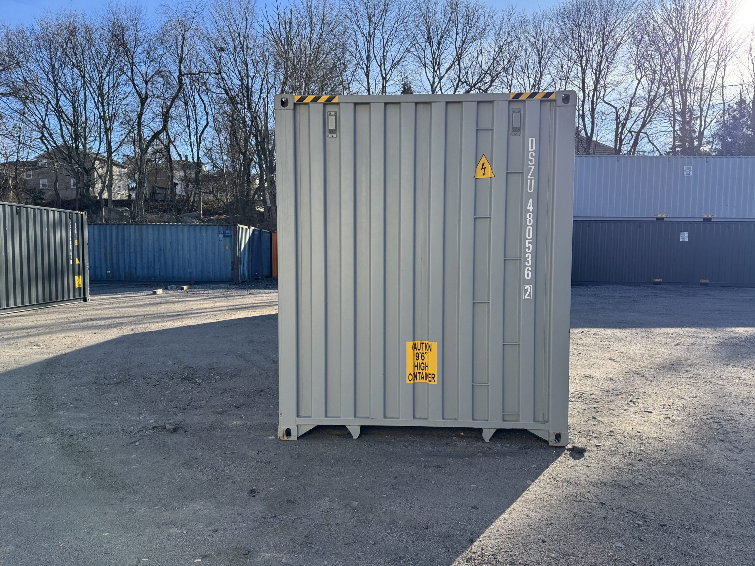 40ft New High Cube Shipping Container – Wind & Watertight – Gray — 40ft — new (image 11 of 12)