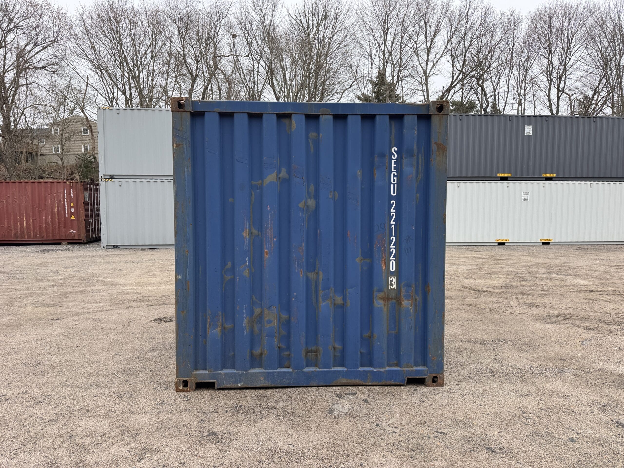 20ft Used Shipping Container – Wind & Watertight – Blue — 20ft — used (image 9 of 12)