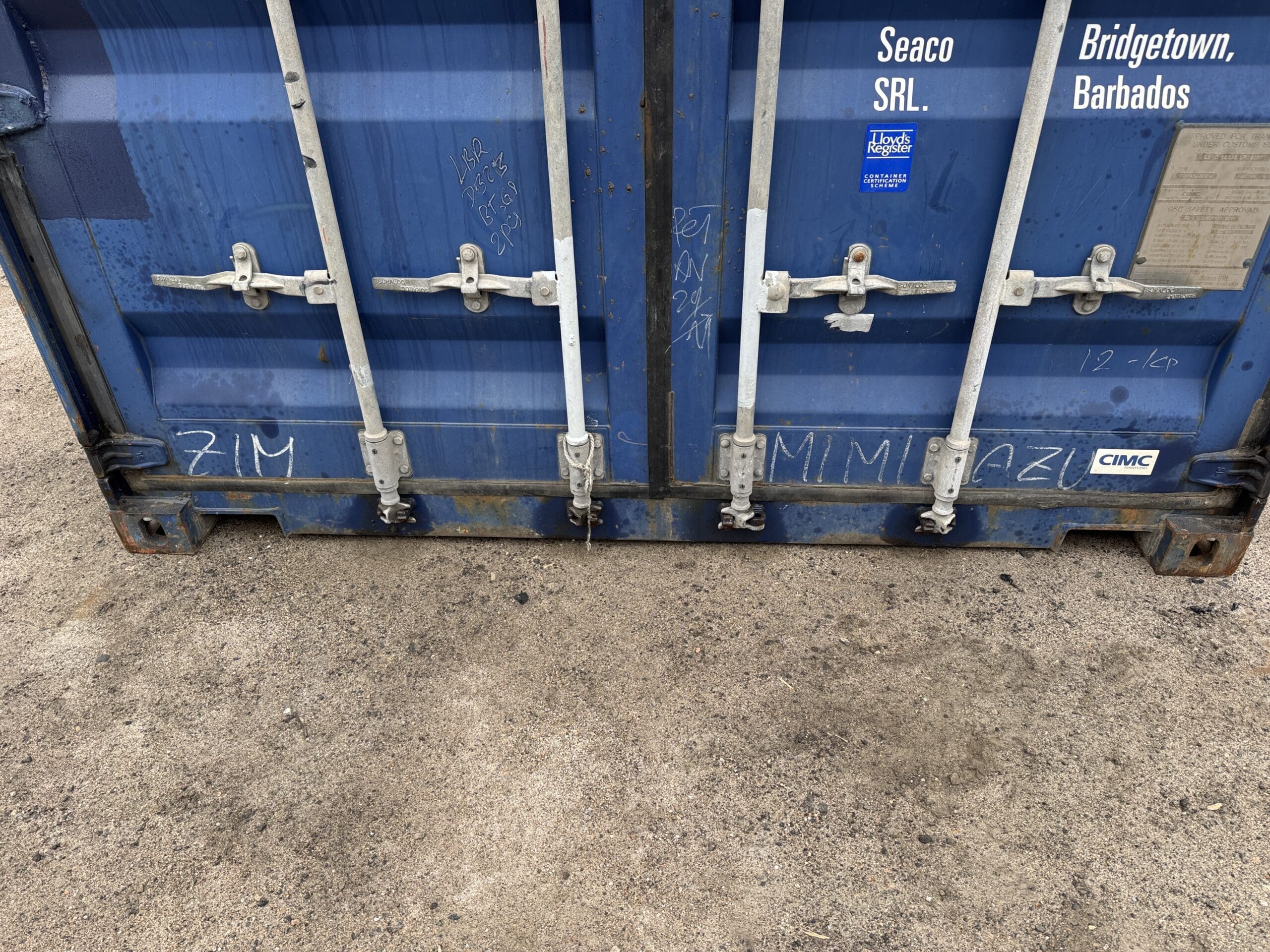 20ft Used Shipping Container – Wind & Watertight – Blue — 20ft — used (image 4 of 12)