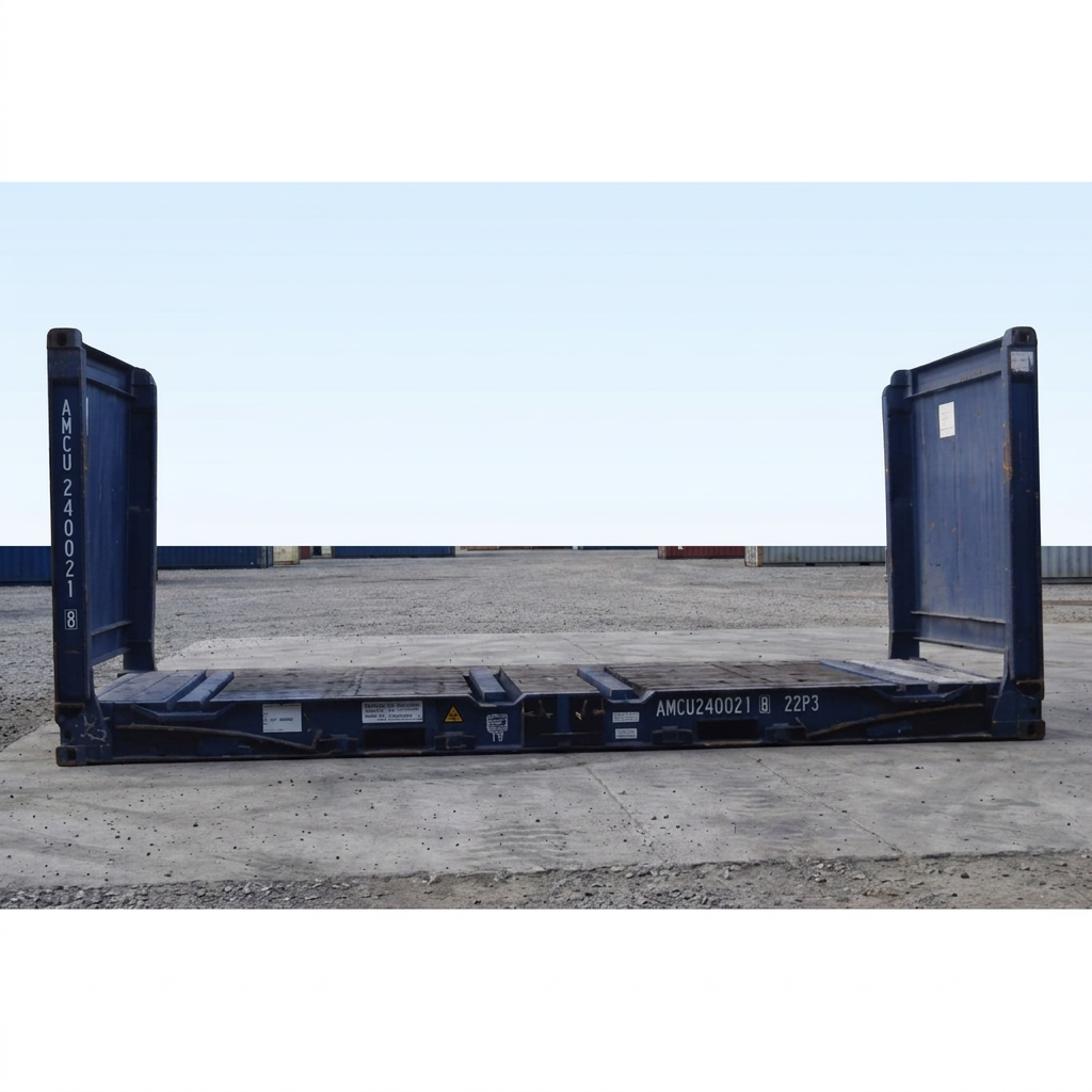 20FT x 8FT Used Flat Rack Shipping Containers — 20FT — used — flat rack containers (image 6 of 6)
