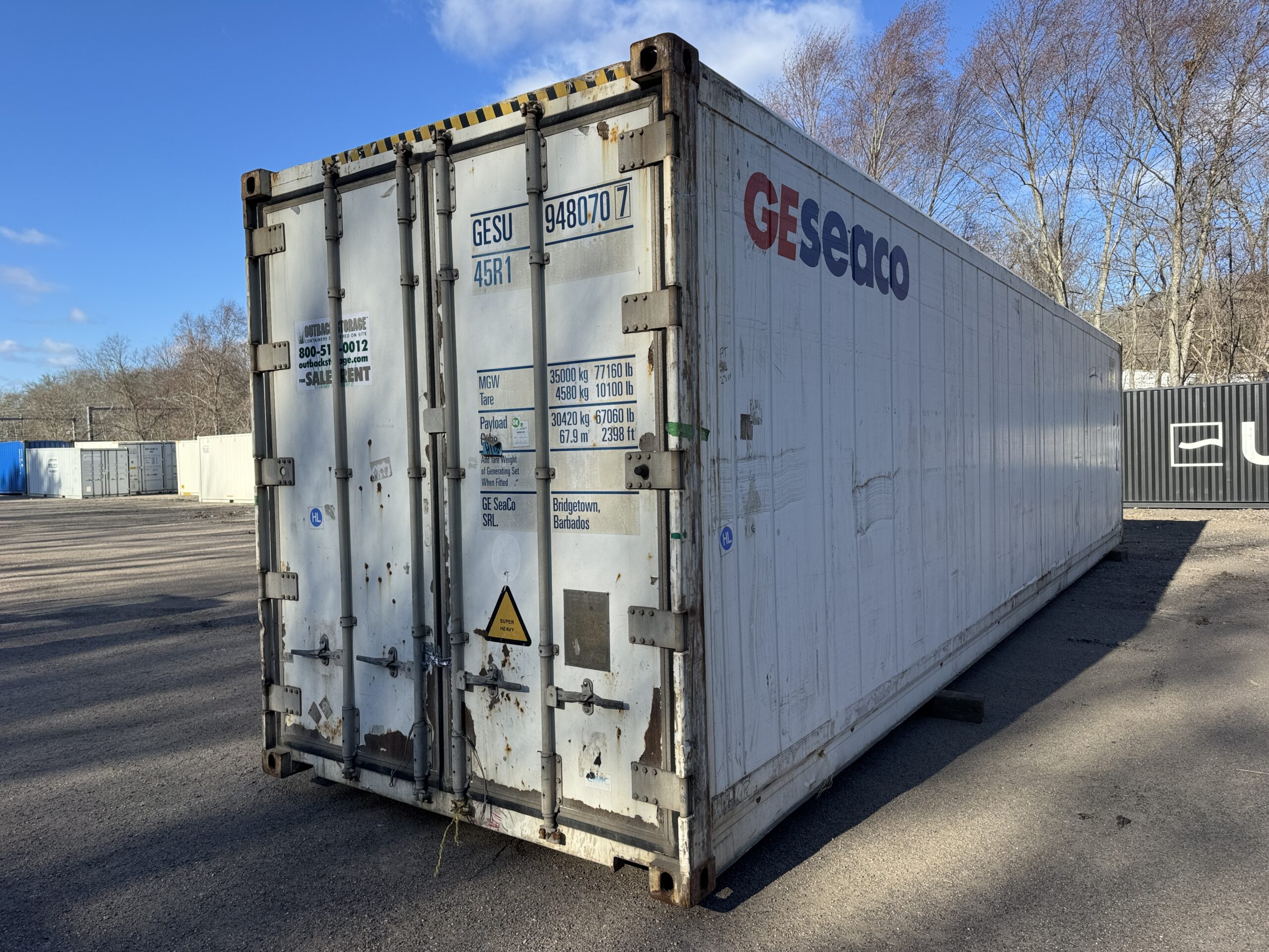 40ft As-Is High Cube Shipping Container – Wind & Watertight – White — 40ft — as_is (image 6 of 12)