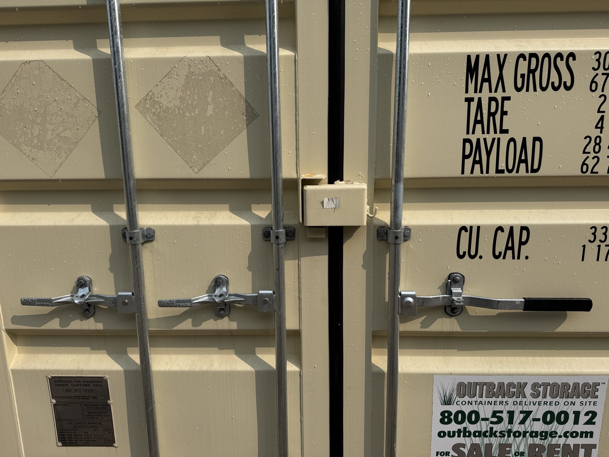 20ft New Shipping Container – Wind & Watertight – Beige — 20ft — new (image 12 of 12)