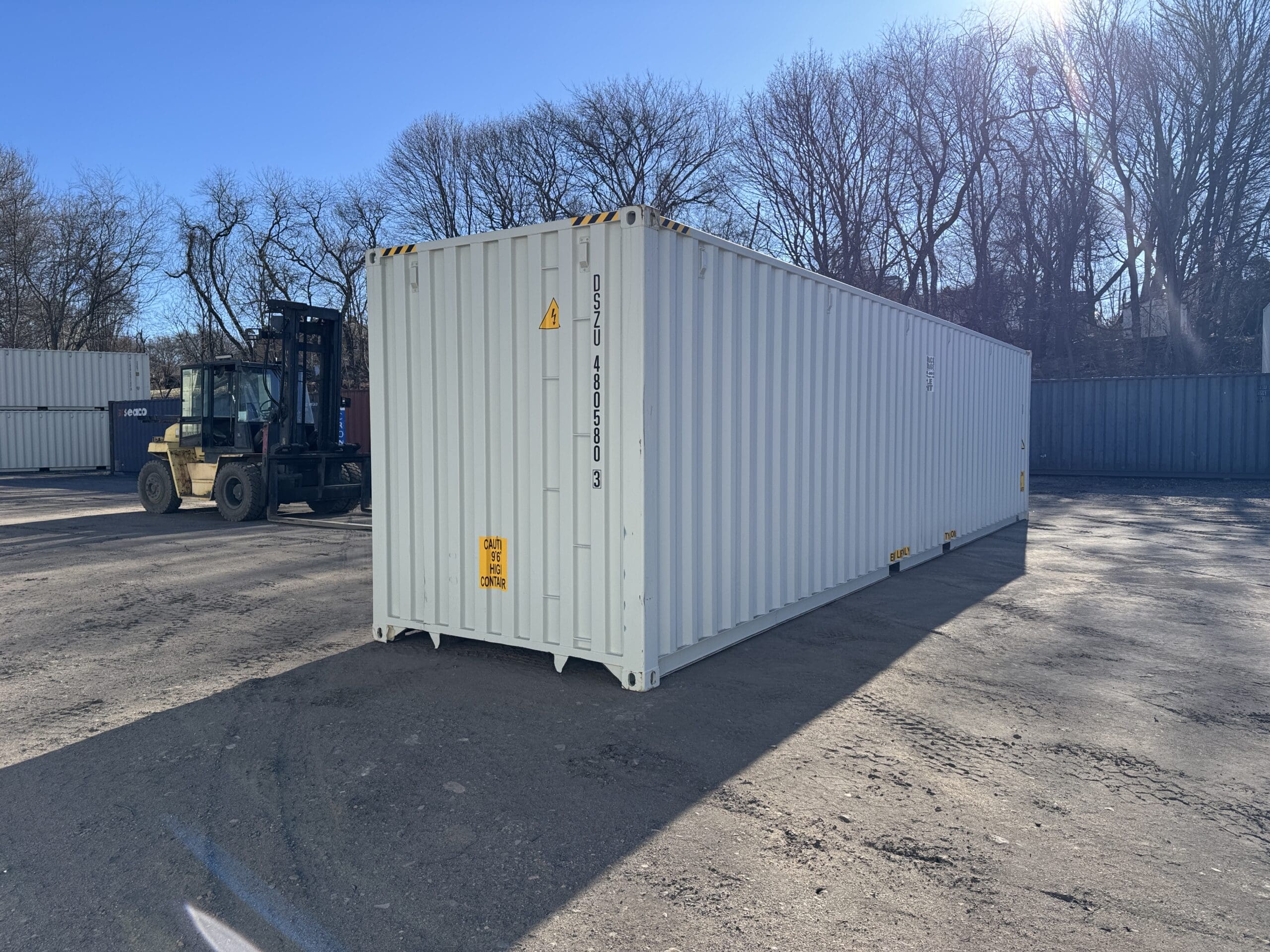 40ft New High Cube Shipping Container – Wind & Watertight – Gray — 40ft — new (image 12 of 12)