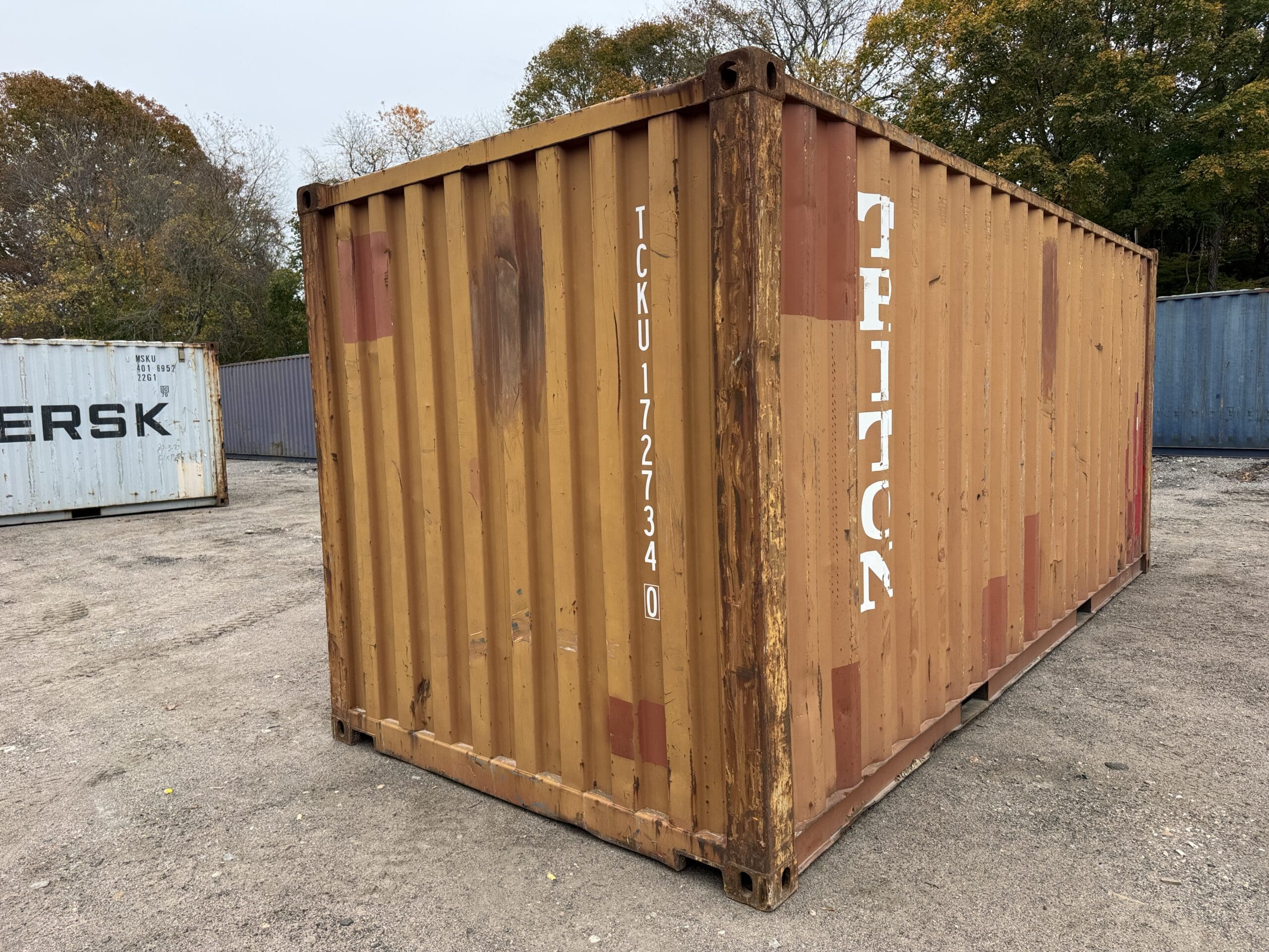 20ft Used Shipping Container – Wind & Watertight – Burnt Orange — 20ft — used (image 10 of 12)