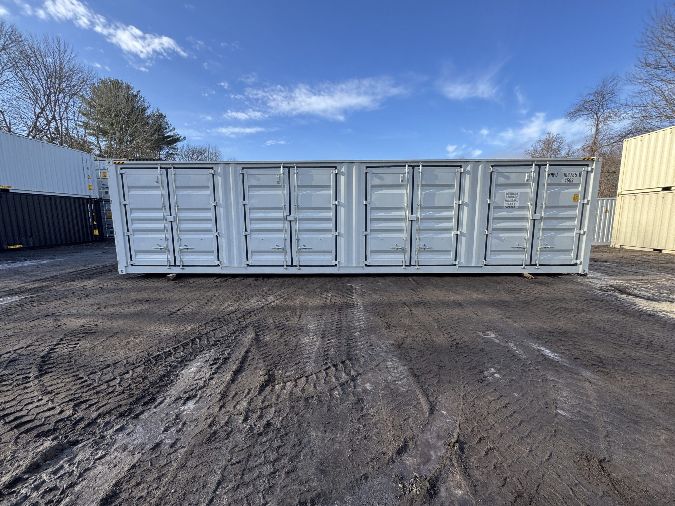 40ft New High Cube Shipping Container – Wind & Watertight – Lt Gray — 40ft — new (image 9 of 12)