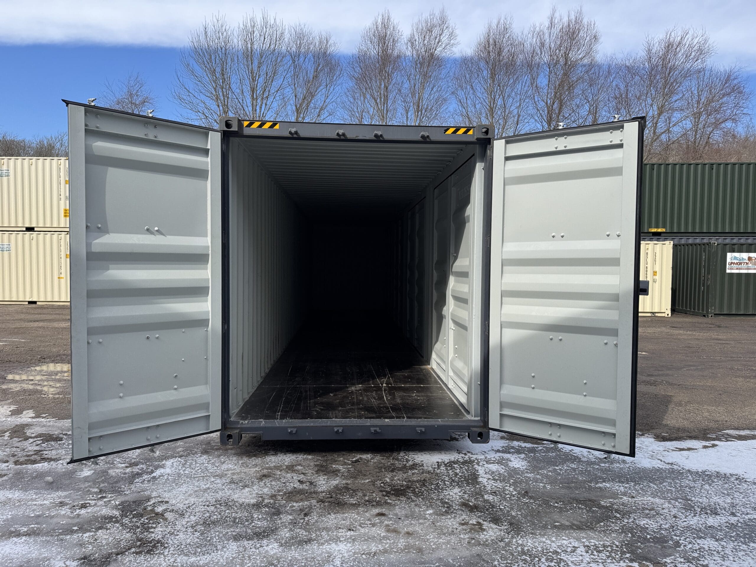 40ft New High Cube Shipping Container – Wind & Watertight – Dk Gray — 40ft — new (image 6 of 12)