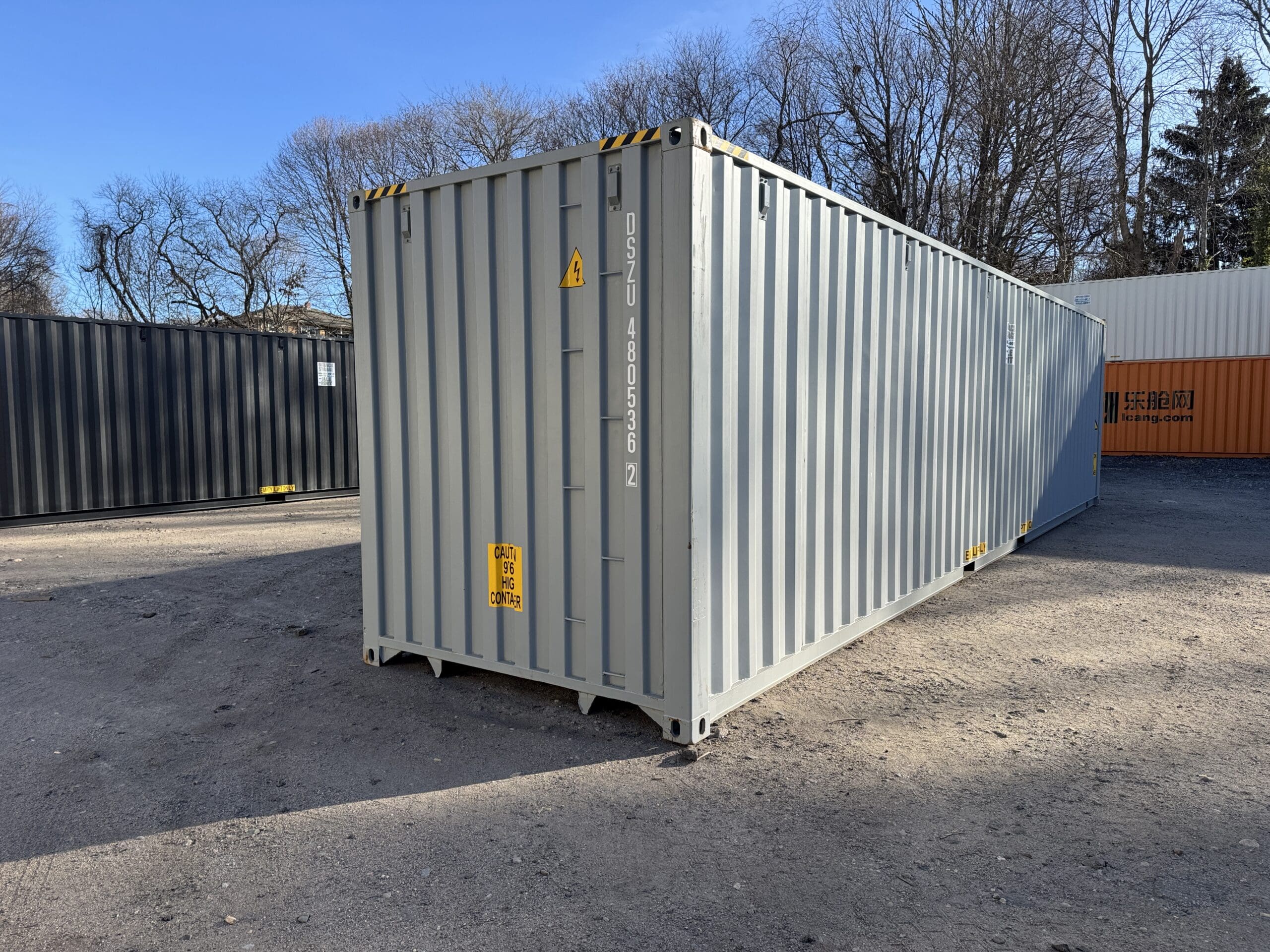 40ft New High Cube Shipping Container – Wind & Watertight – Gray — 40ft — new (image 12 of 12)