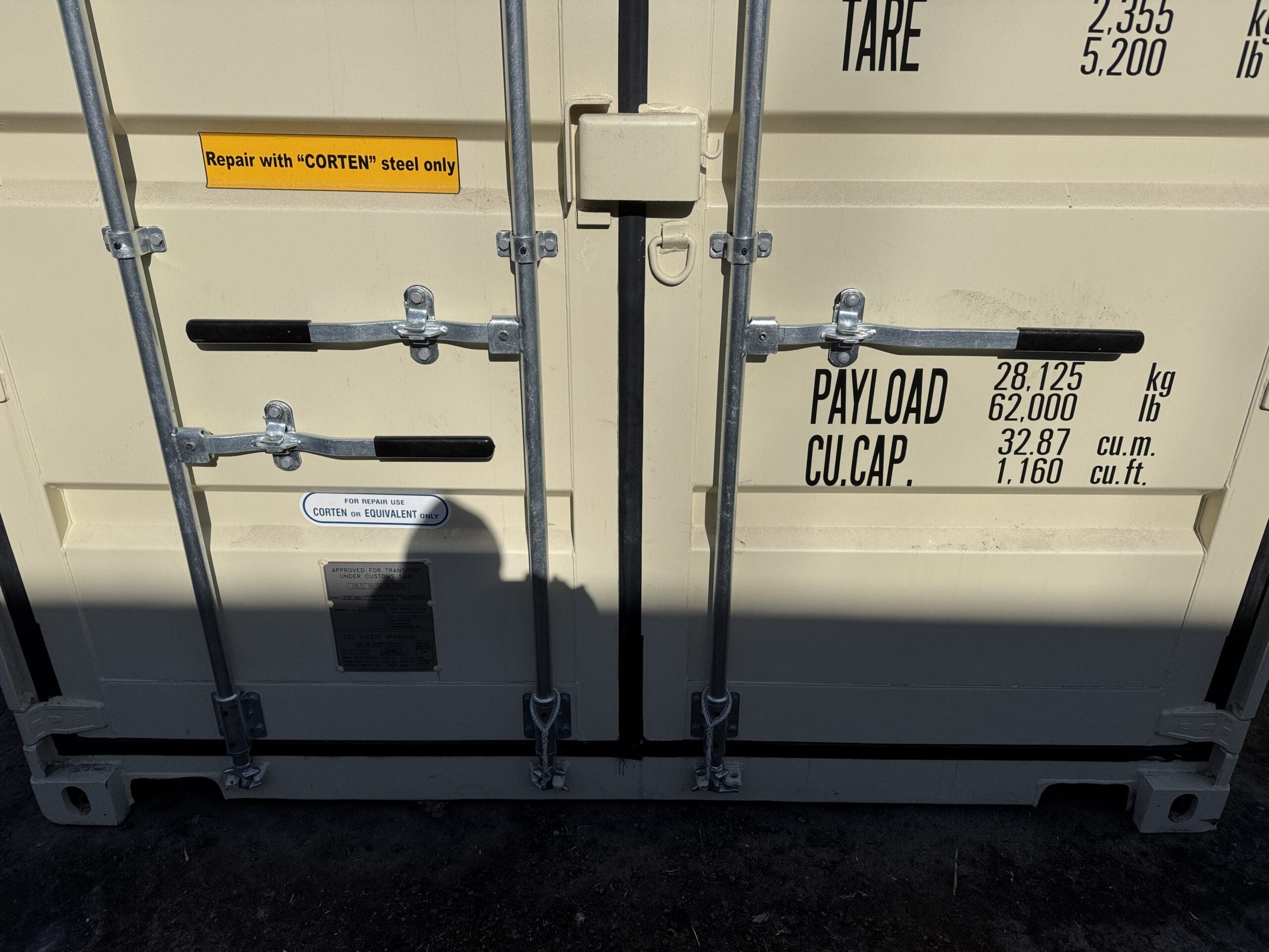 20ft New Shipping Container – Wind & Watertight – Beige — 20ft — new (image 6 of 12)
