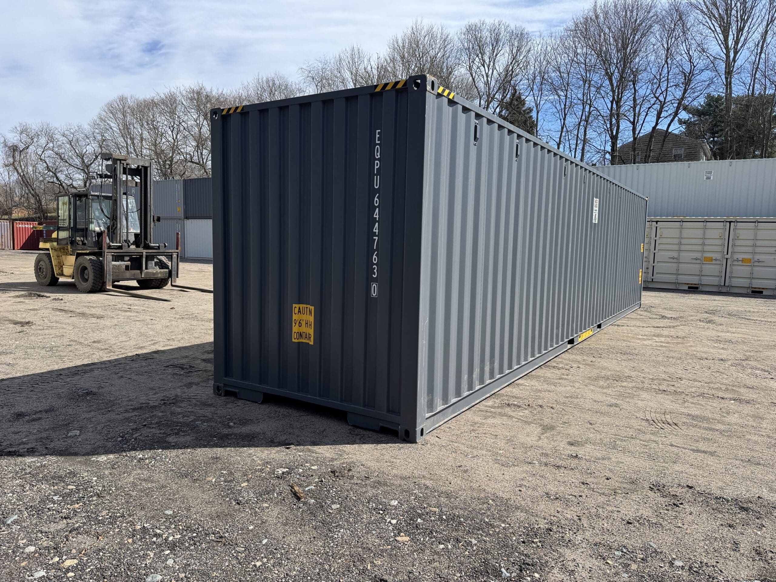 40ft New High Cube Shipping Container – Wind & Watertight – Dk Gray — 40ft — new (image 12 of 12)