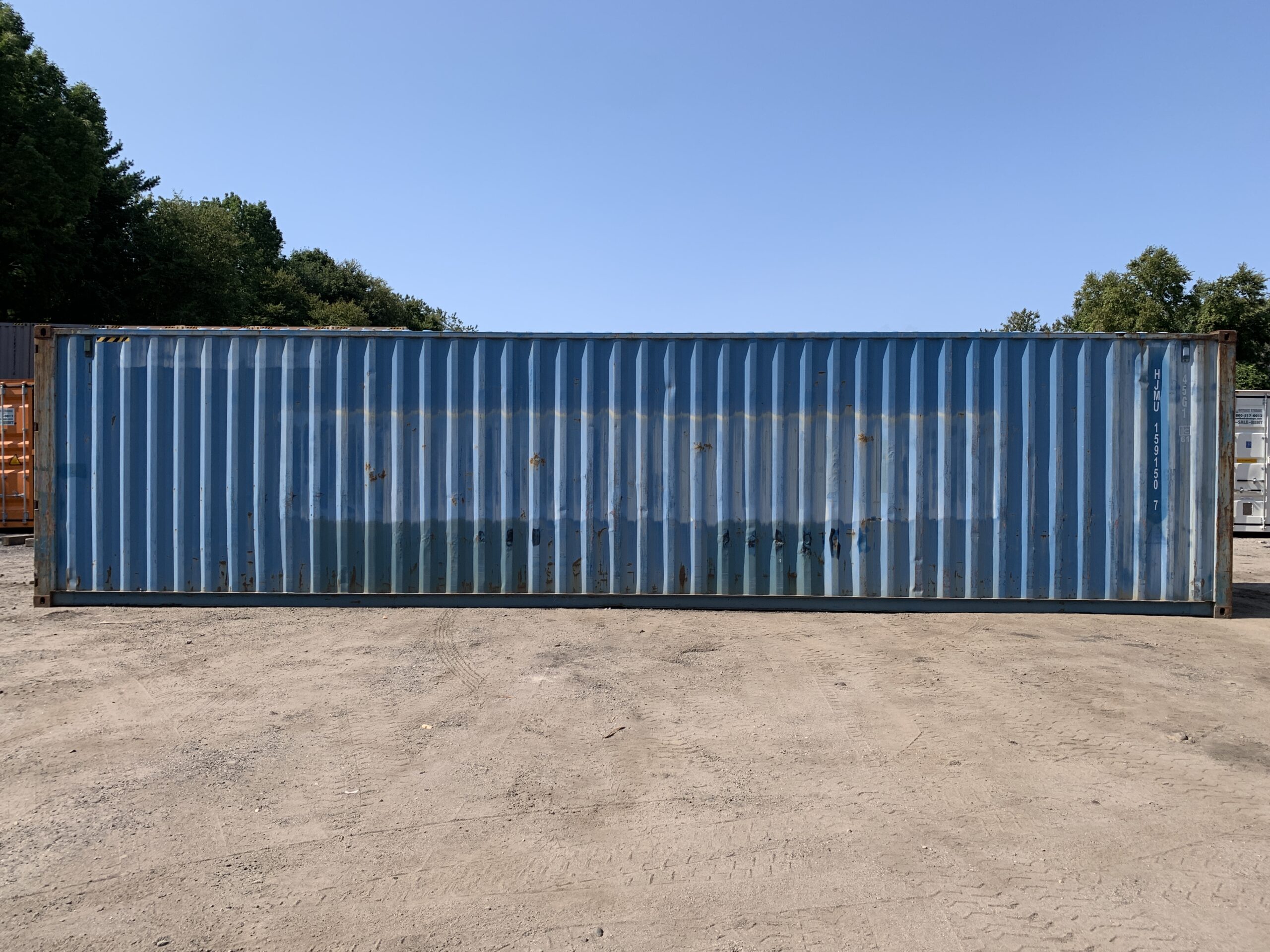 40ft Used High Cube Shipping Container – Wind & Watertight – Blue — 40ft — used (image 7 of 12)