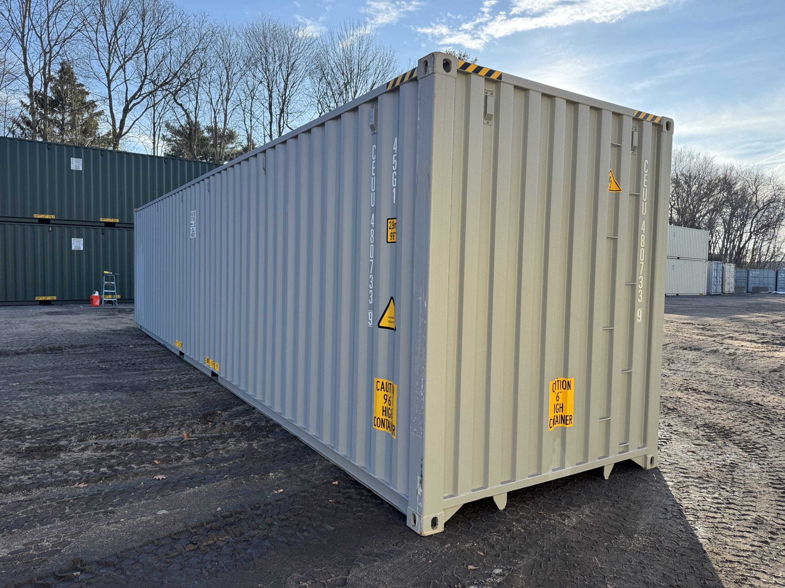 40ft New High Cube Shipping Container – Wind & Watertight – Gray — 40ft — new (image 10 of 12)