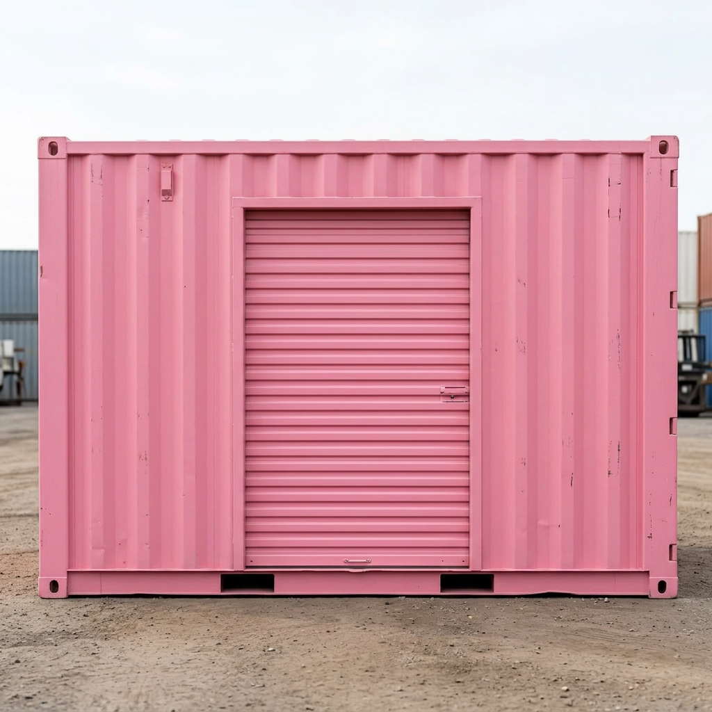 10 ft Pink Container with Roll‑Up Door — 10ft — new — storage containers (image 6 of 6)